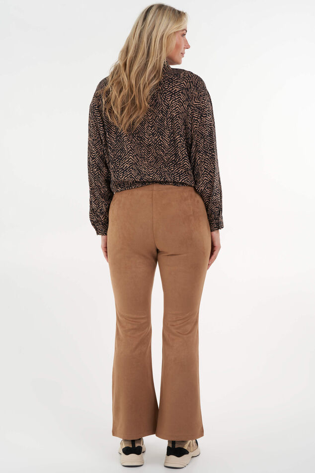 Legging évasé en daim image number 4