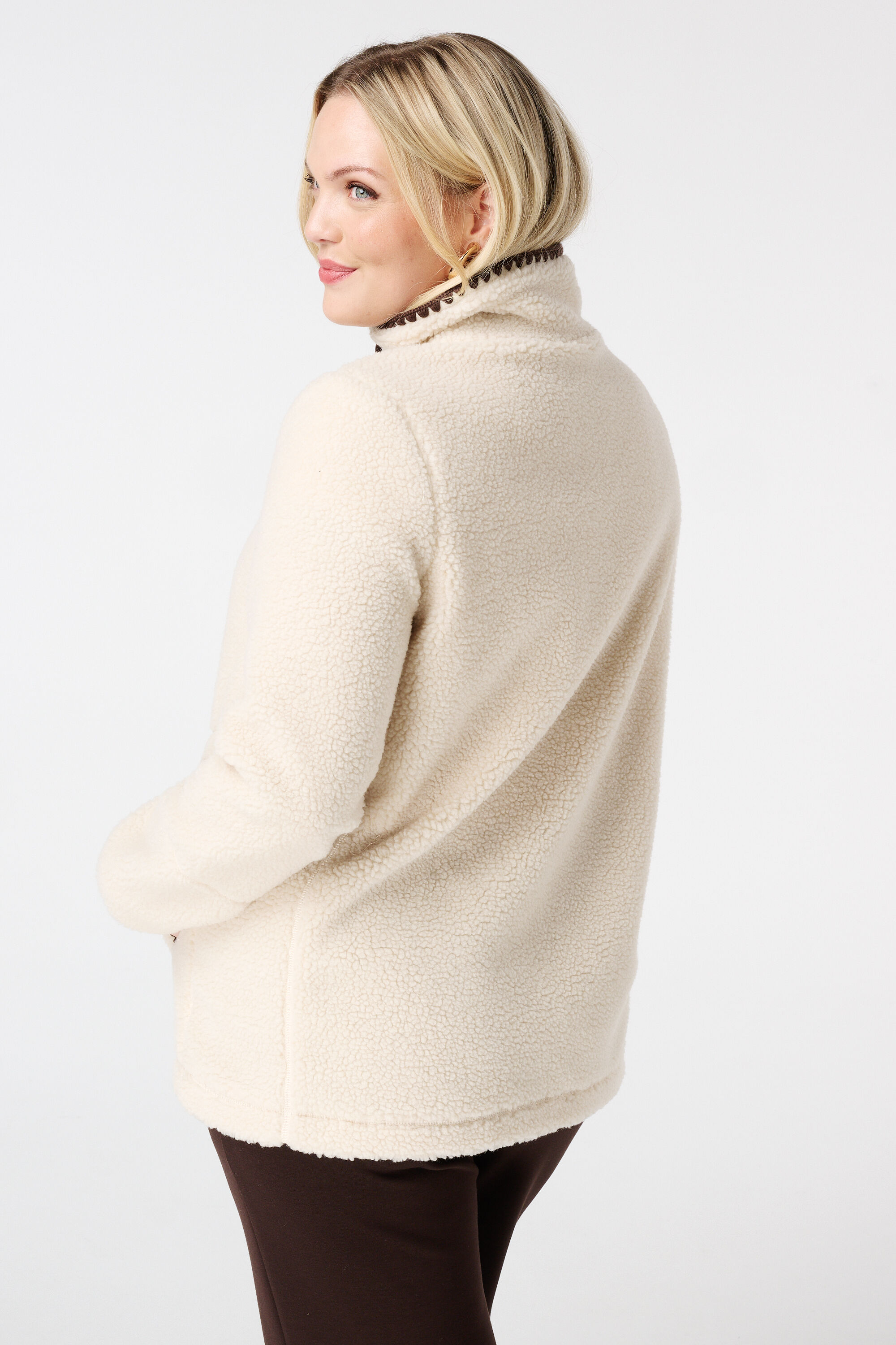 Veste Teddy avec fermeture &eacute;clair image number 3