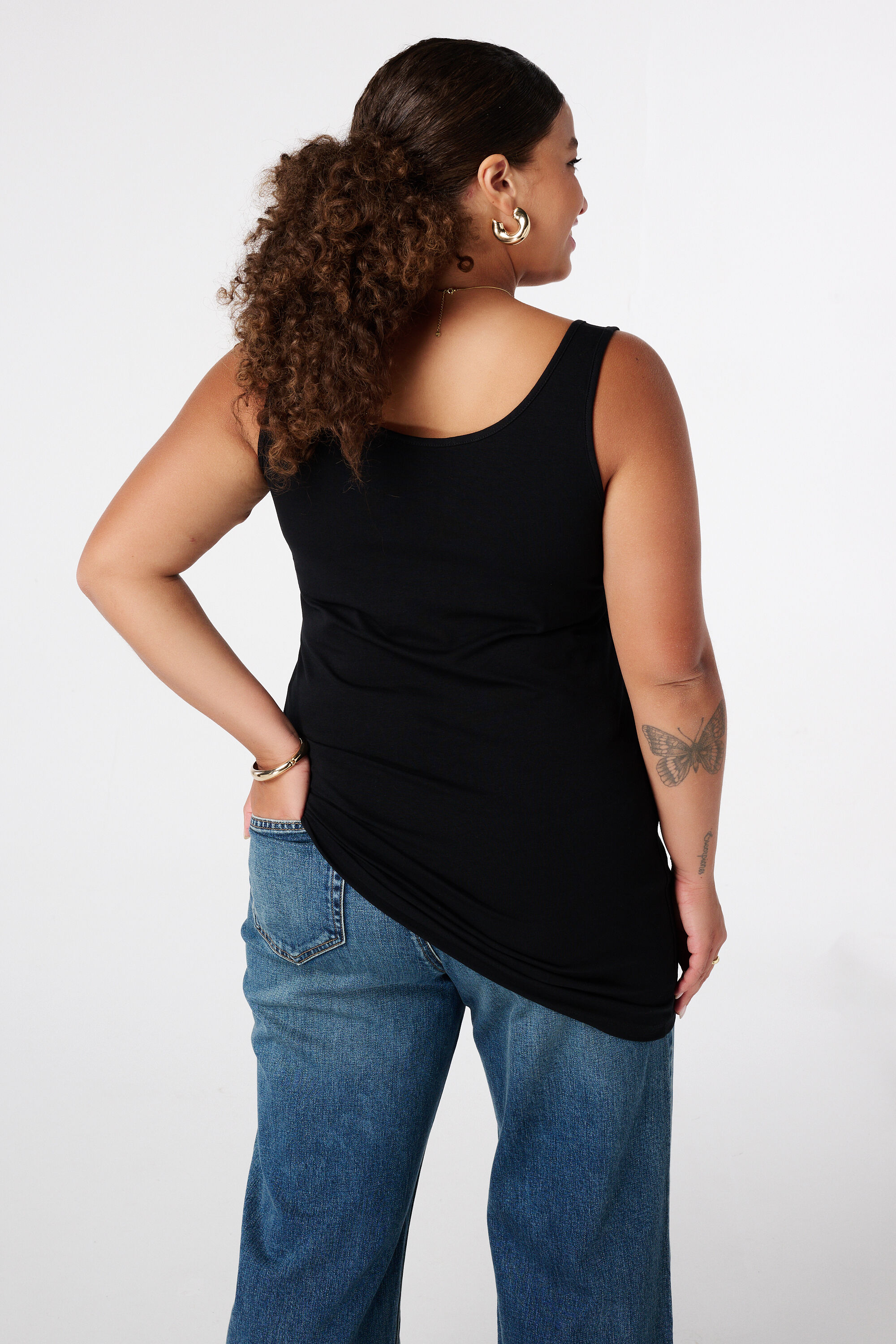 Lot de 2 maillots de corps extra longs en coton image number 3