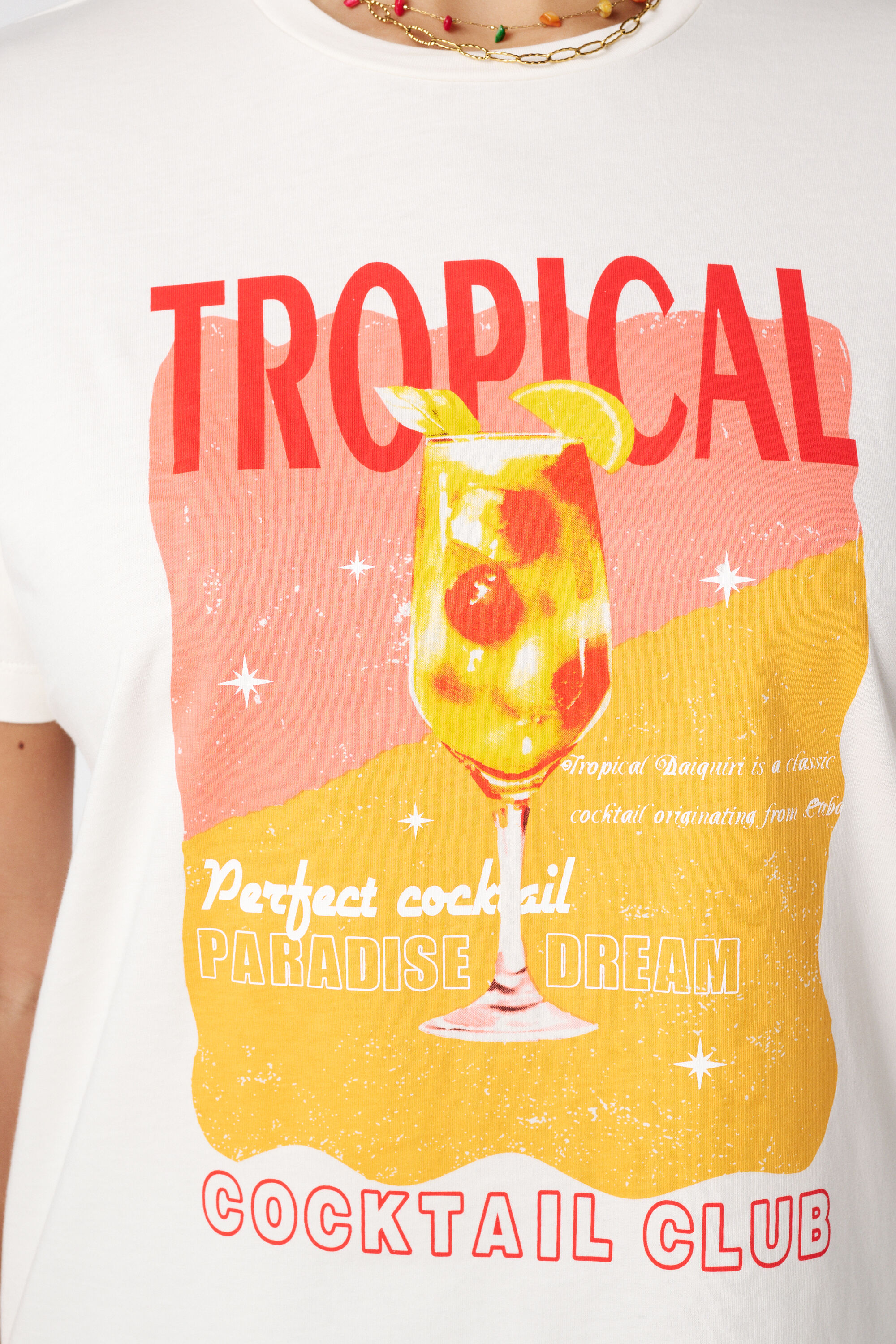 T-shirt avec imprim&eacute; tropical image number 6