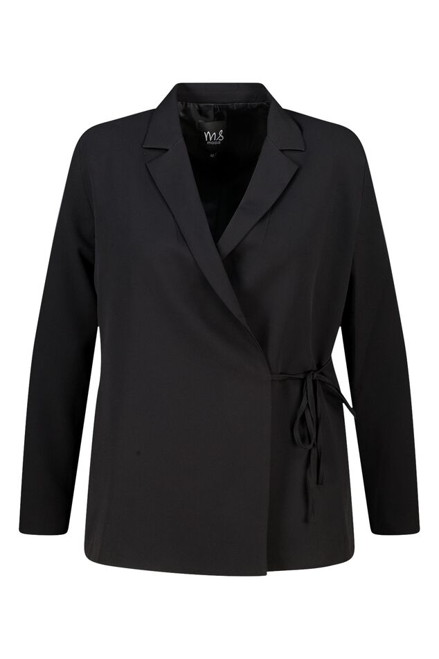 Blazer à revers avec ceinture à nouer image number 1