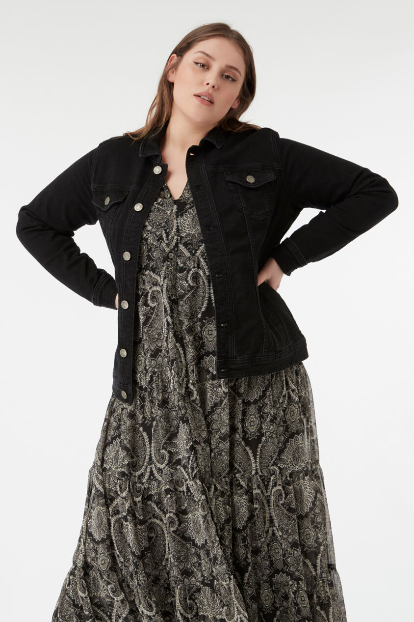 Veste en denim noire image number 5