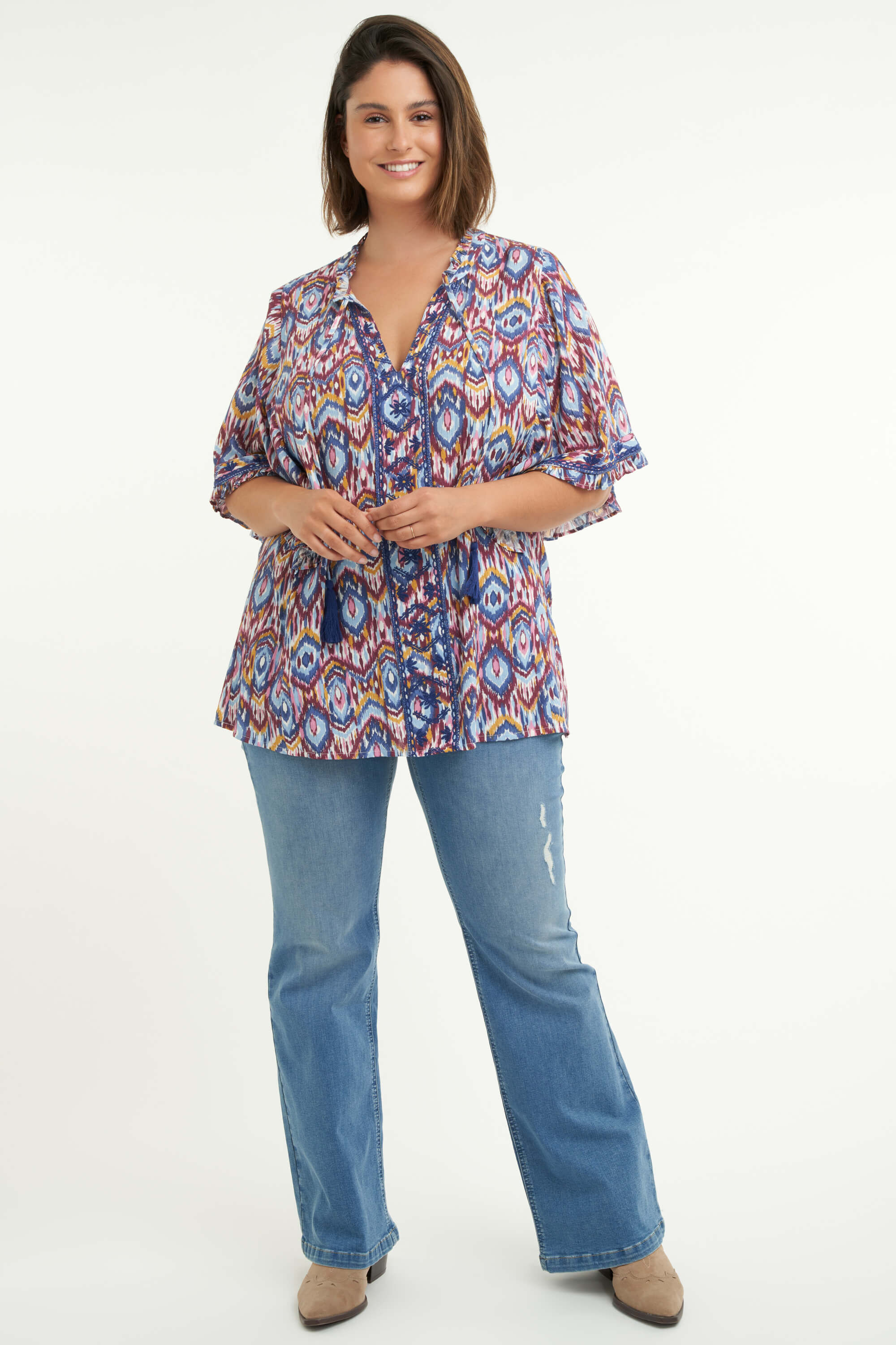 Chemisier &agrave; imprim&eacute; image number 5