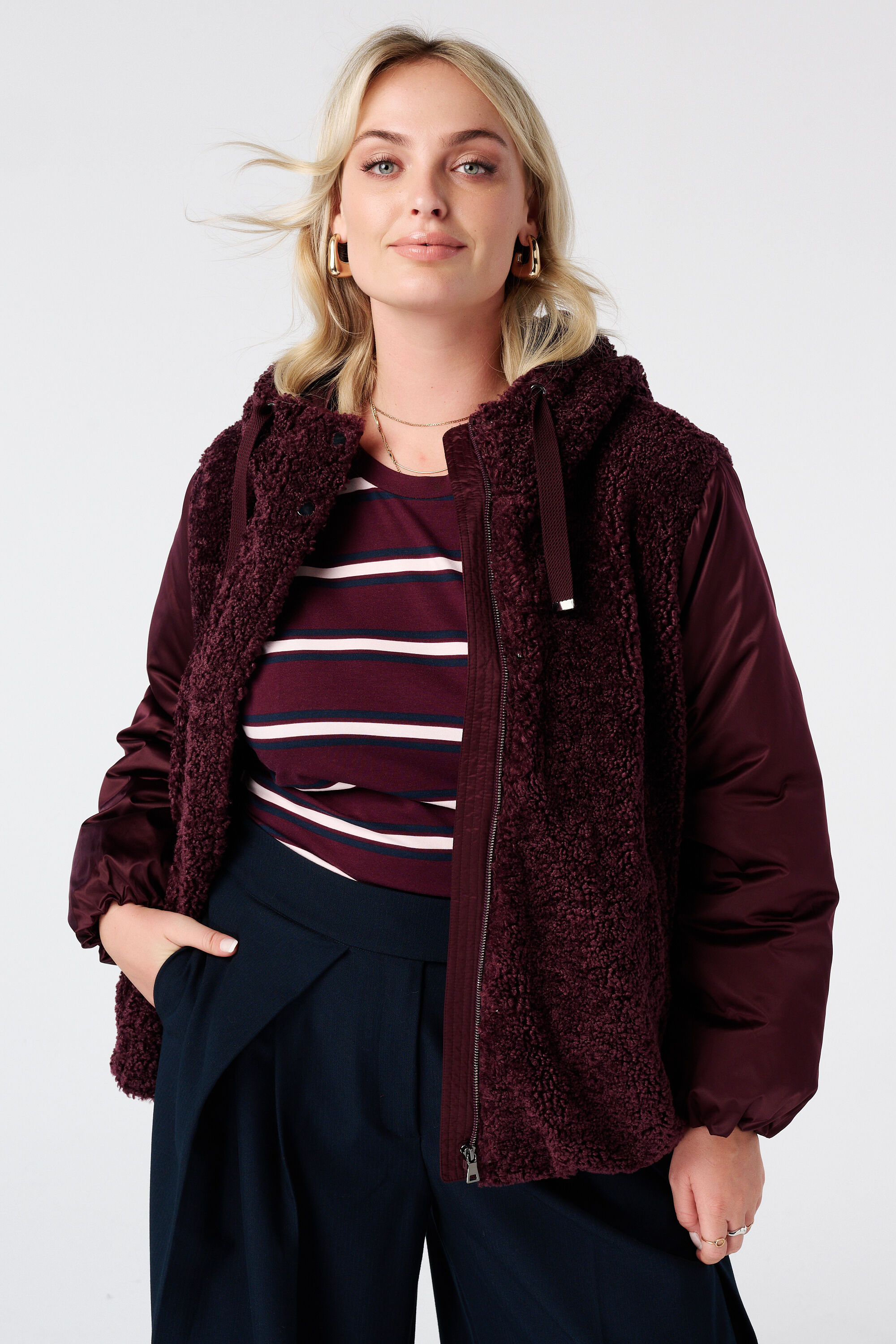 Veste baseball en teddy