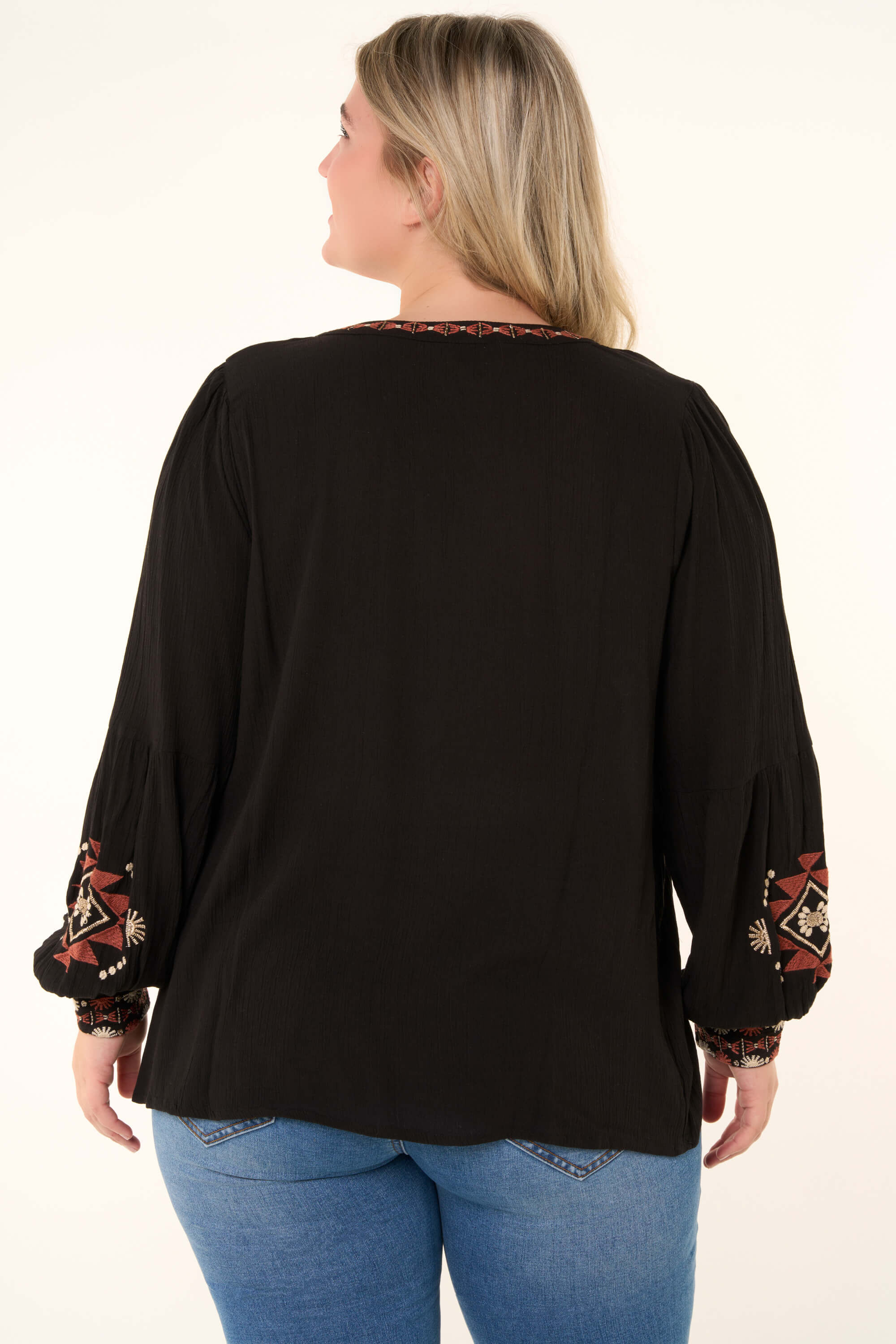 Chemisier &agrave; manches ballon image number 4