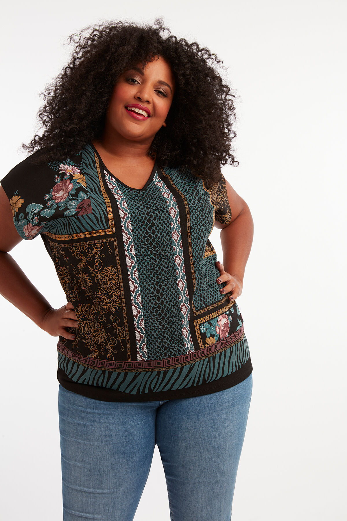 T-shirt &agrave; imprim&eacute; wax image number 4