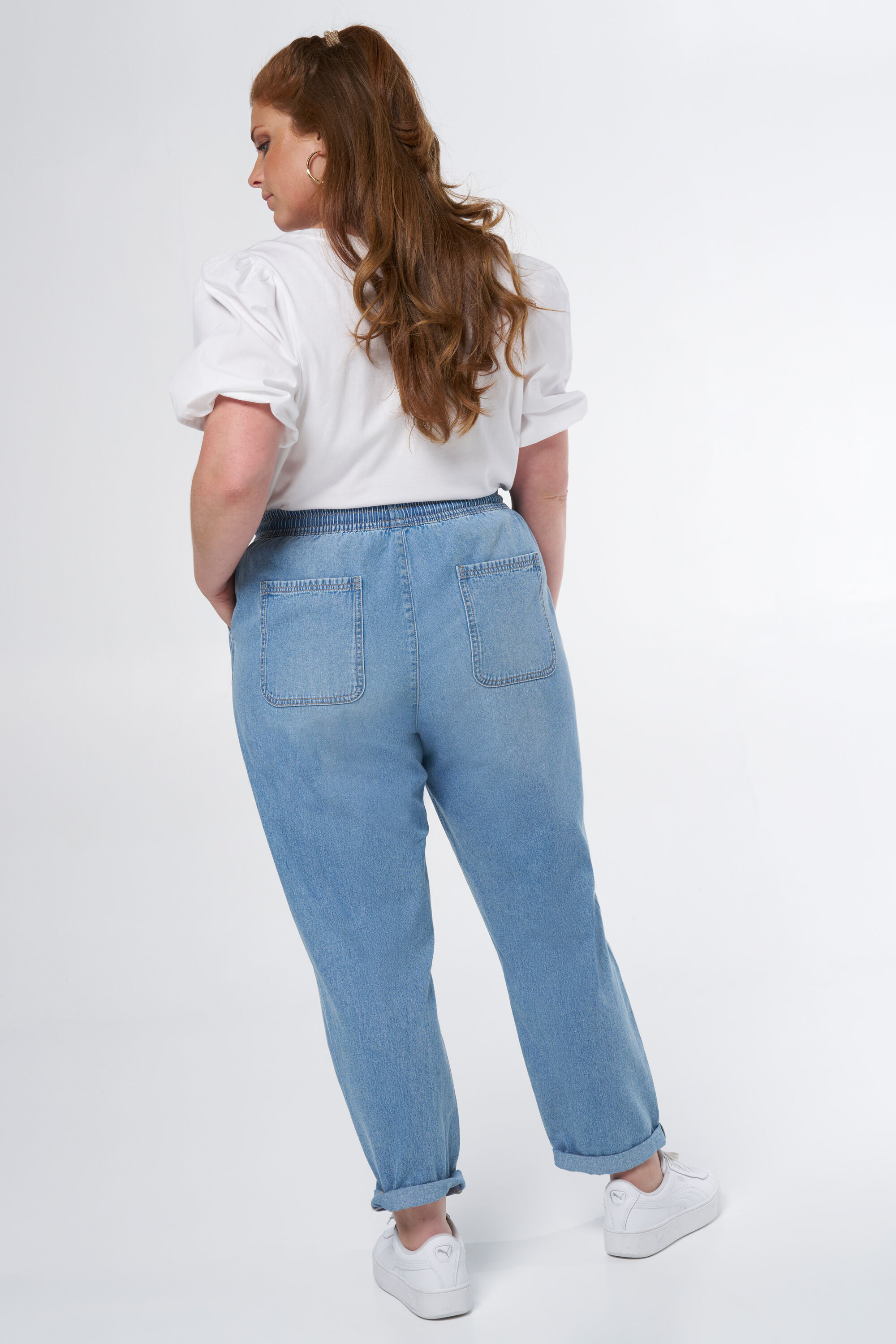 Pantalon en denim avec cordon image number 3