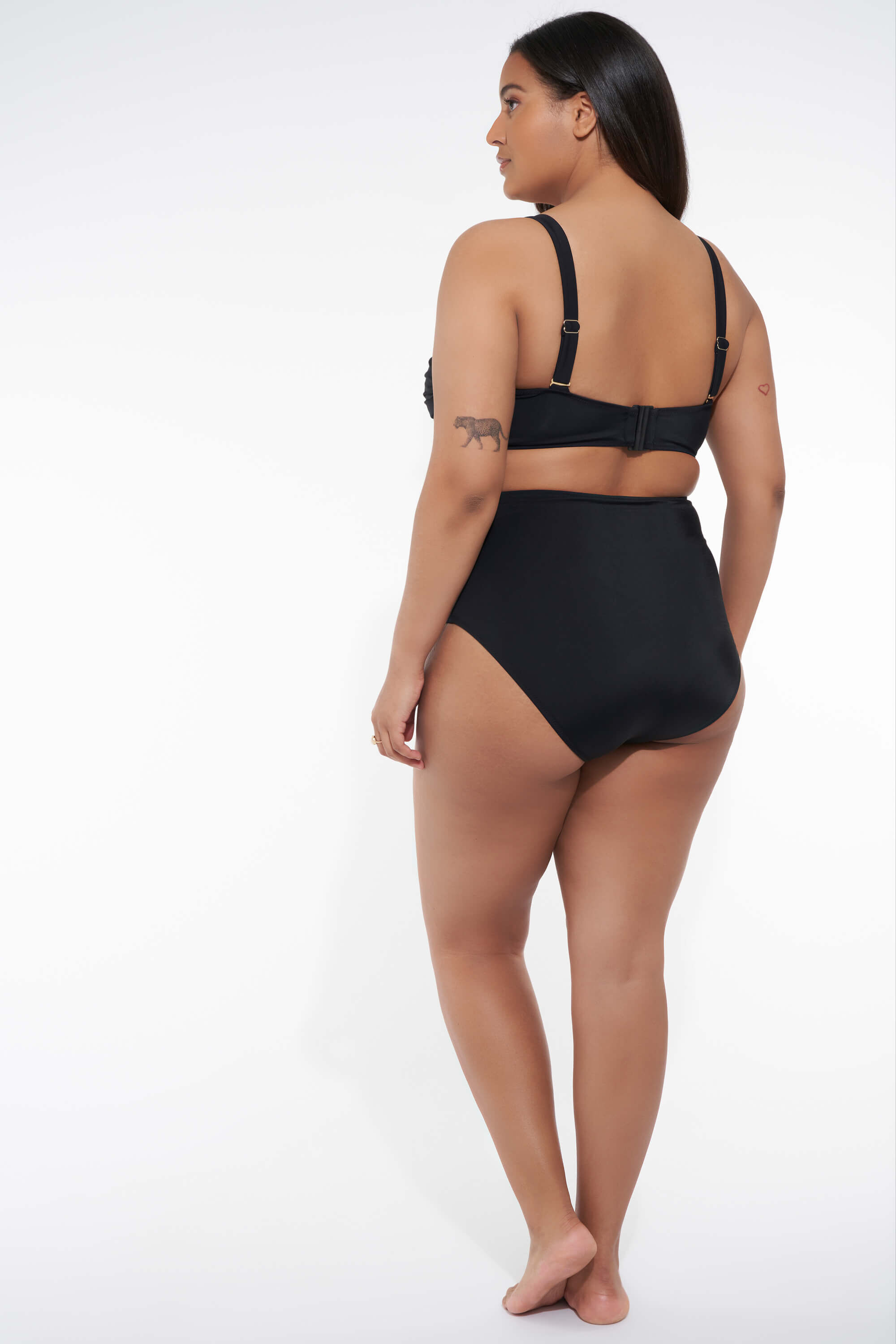 Bas de bikini taille haute  image number 5