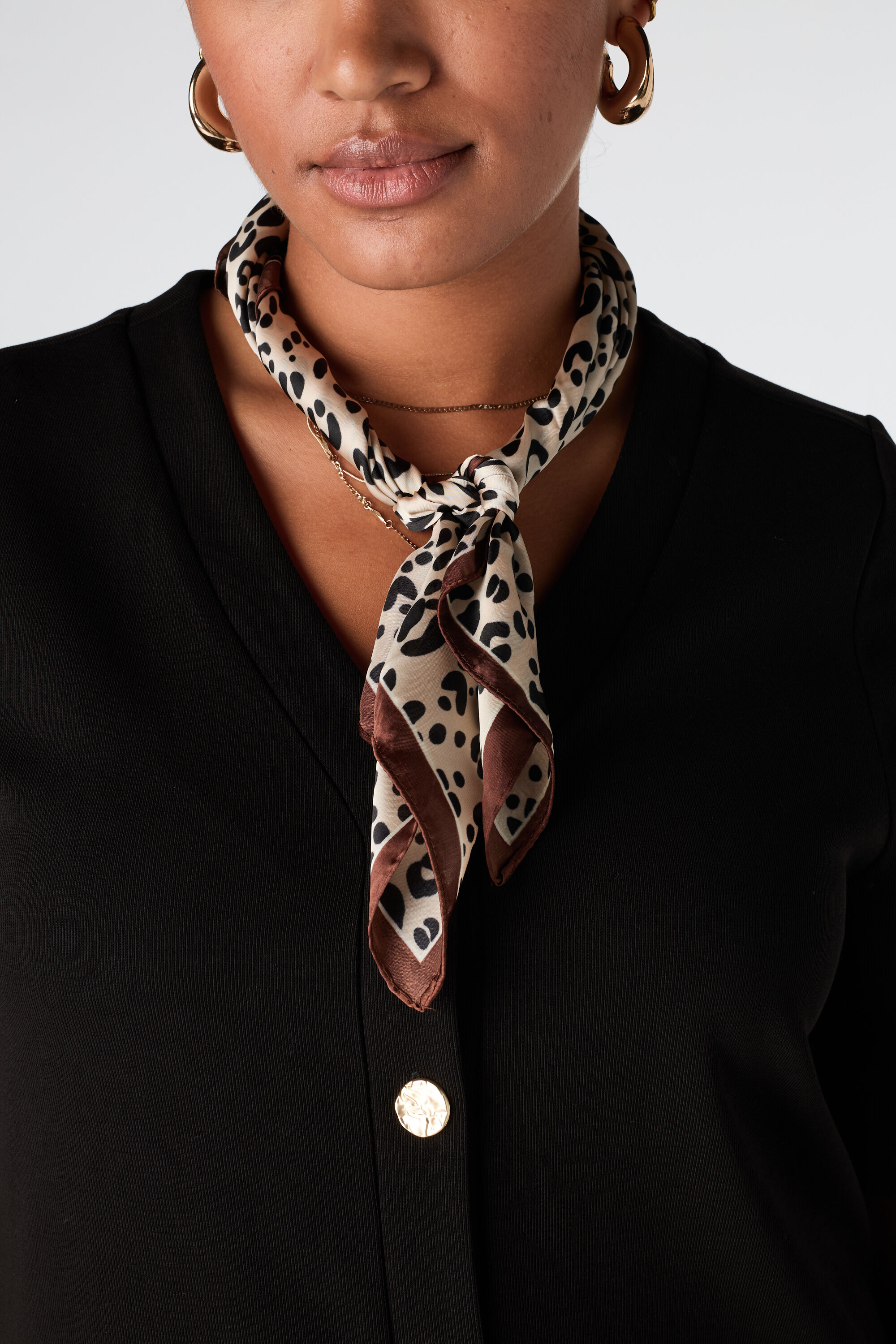 Foulard bandana &agrave; imprim&eacute; animalier image number 1