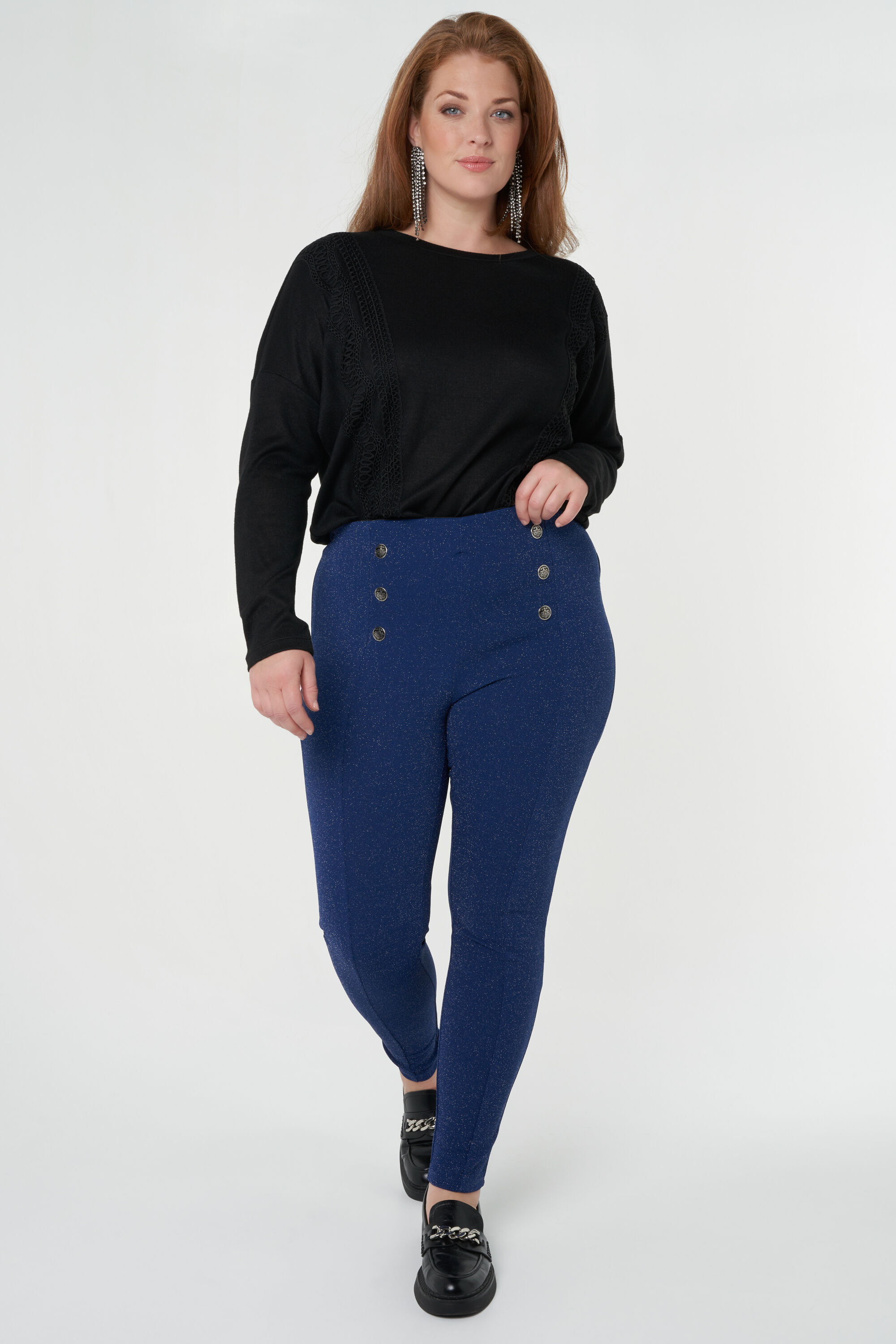 Blue treggings discount