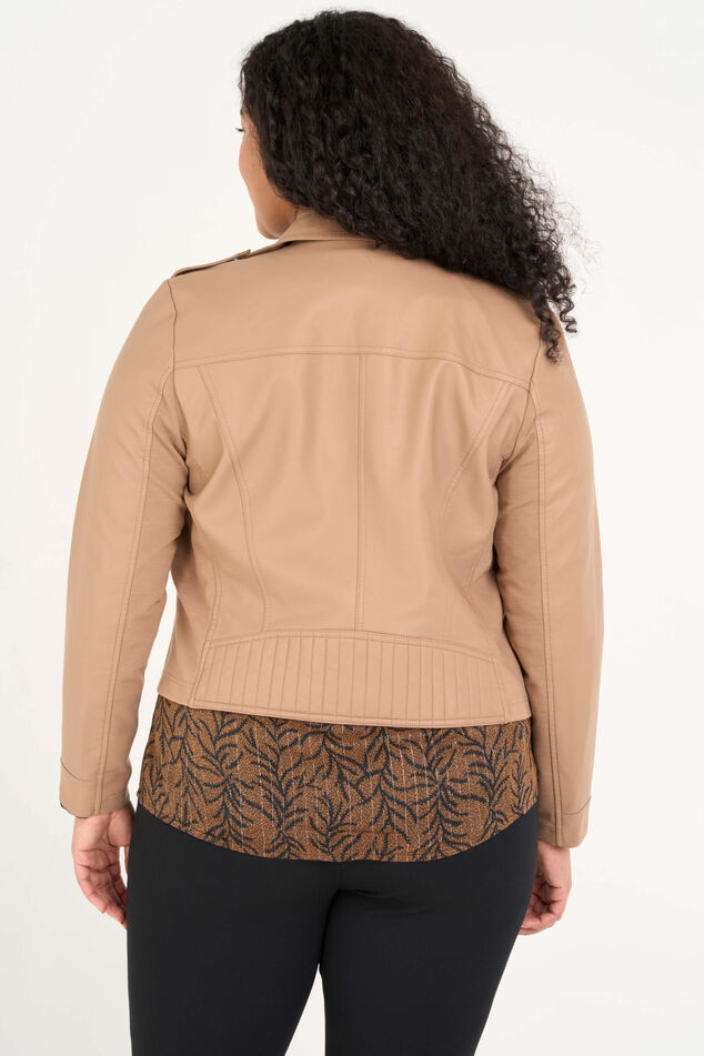 Veste style motard en similicuir image number 3