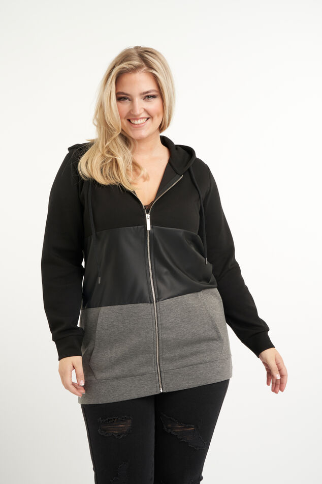Cardigan en cuir PU  image number 0
