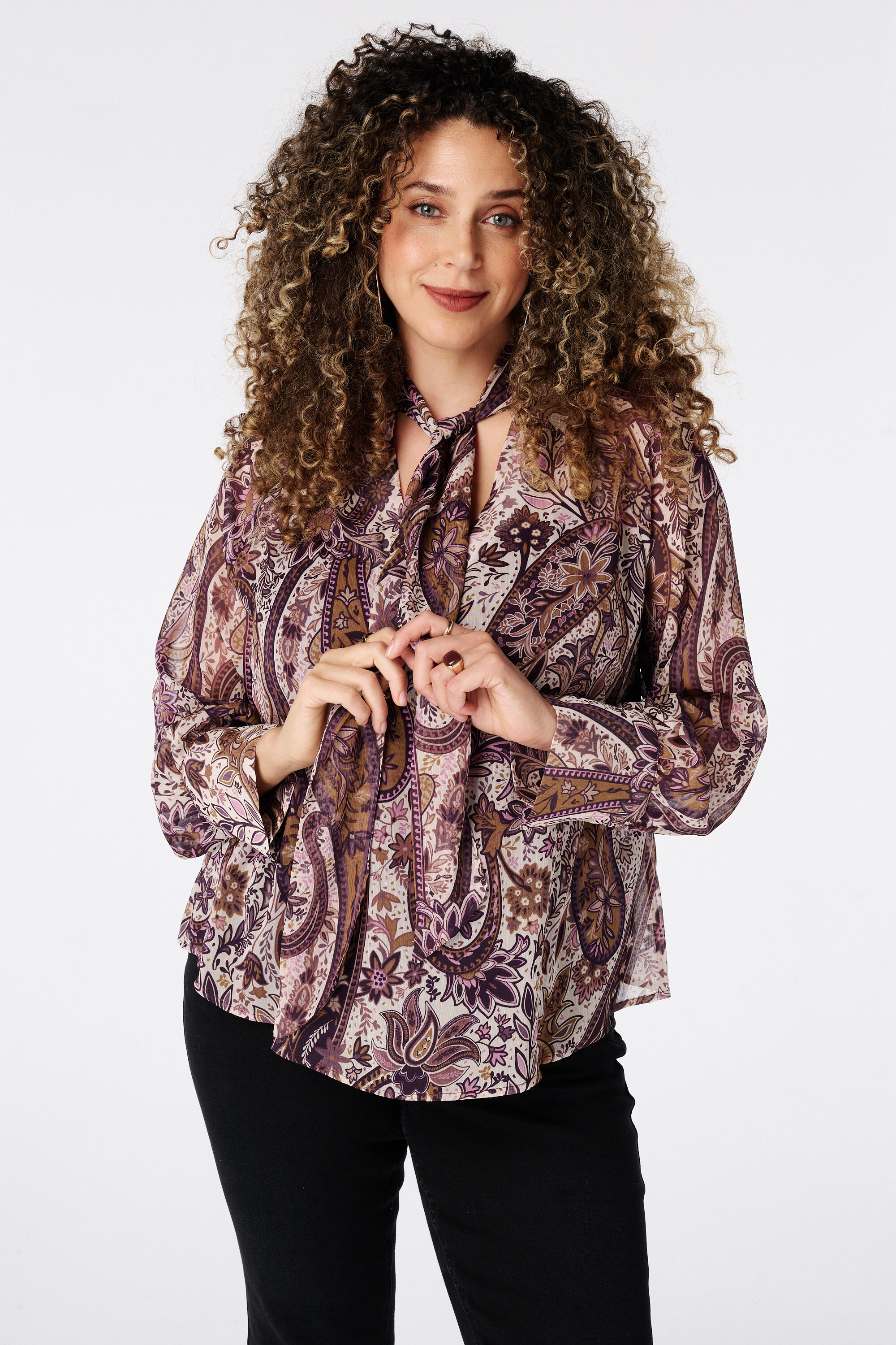 Blouse avec foulard