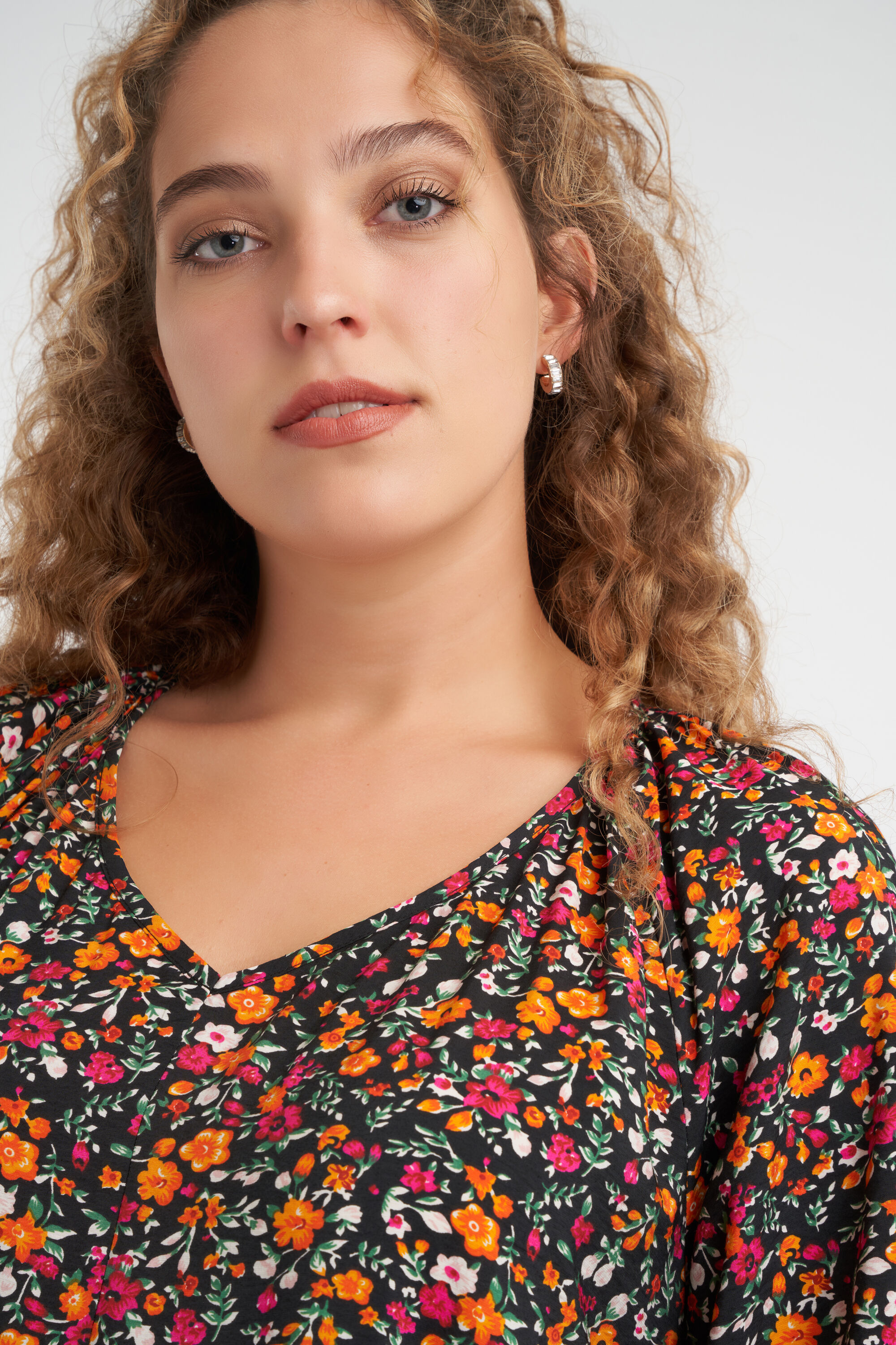 Robe coupe trap&egrave;ze &agrave; imprim&eacute;  image number 4