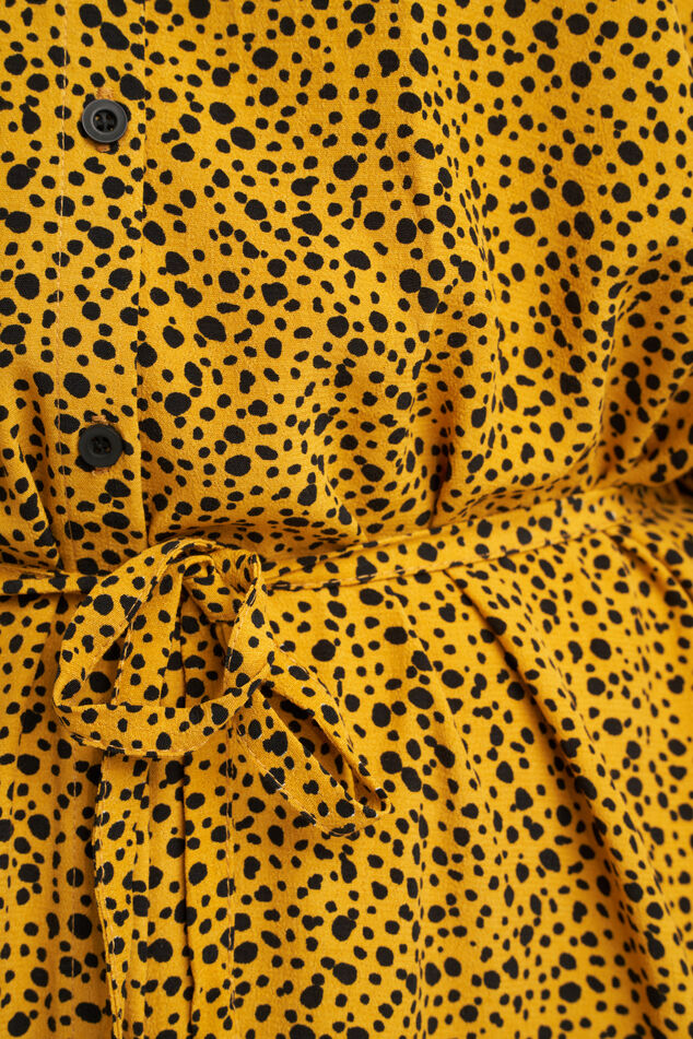 Robe longue avec ceinture à nouer image number 5