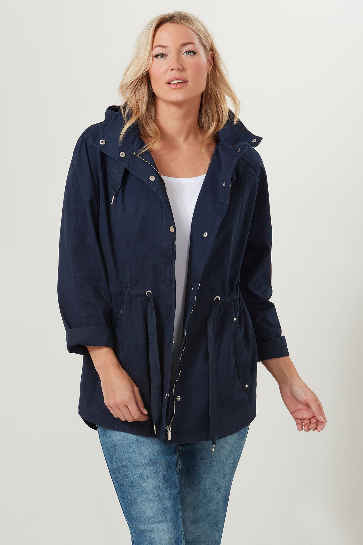 Parka non doubl&eacute; avec texte imprim&eacute; image number 3