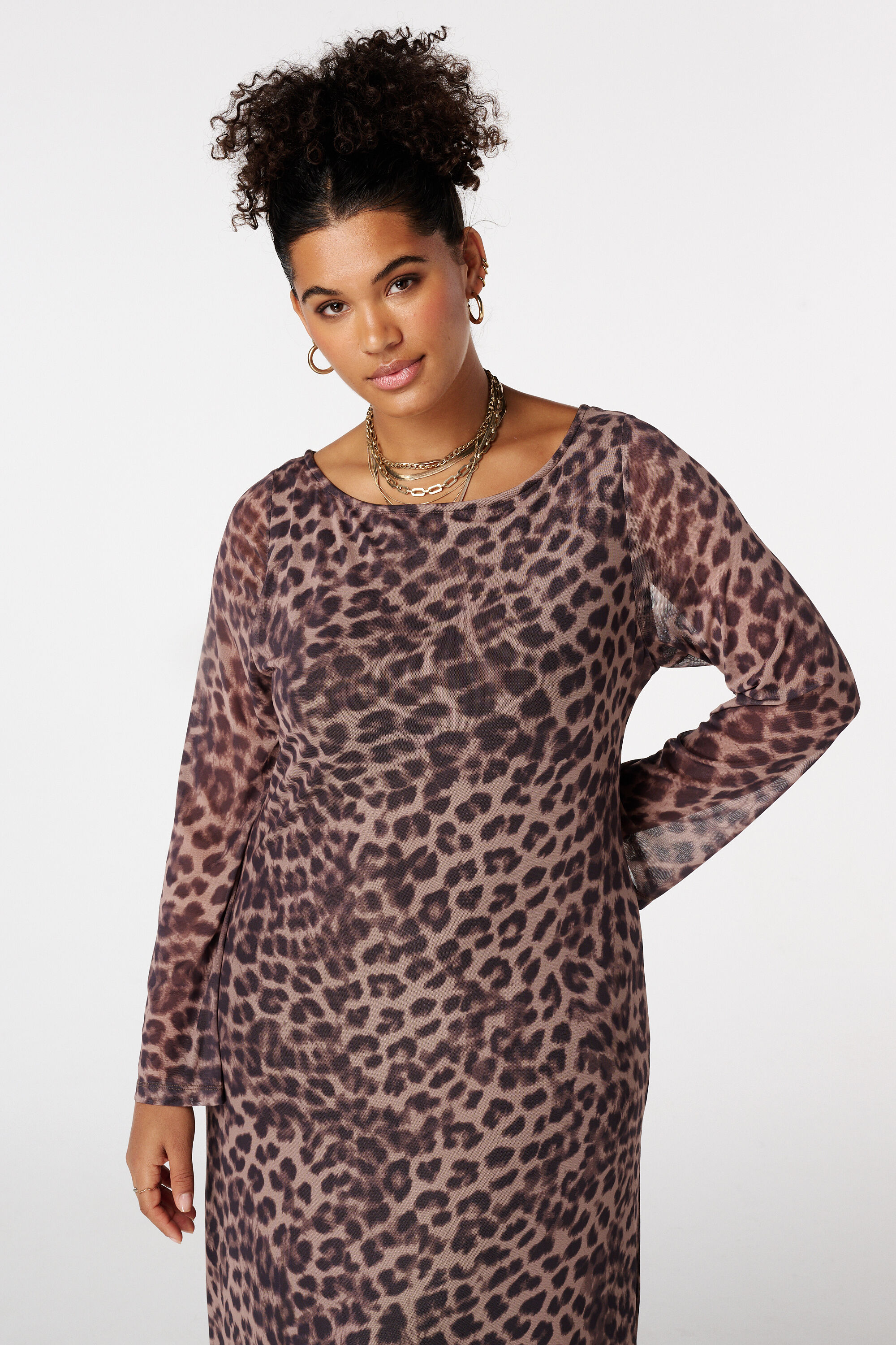Robe maxi en mesh image number 5