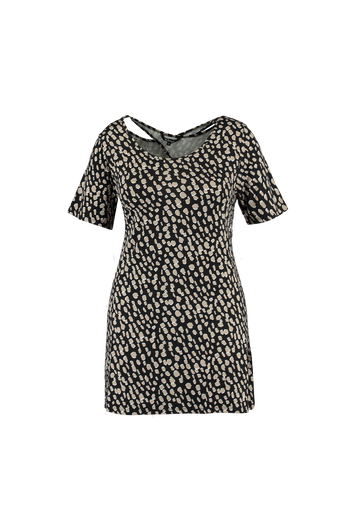 T-shirt long avec d&eacute;tails dans le dos 