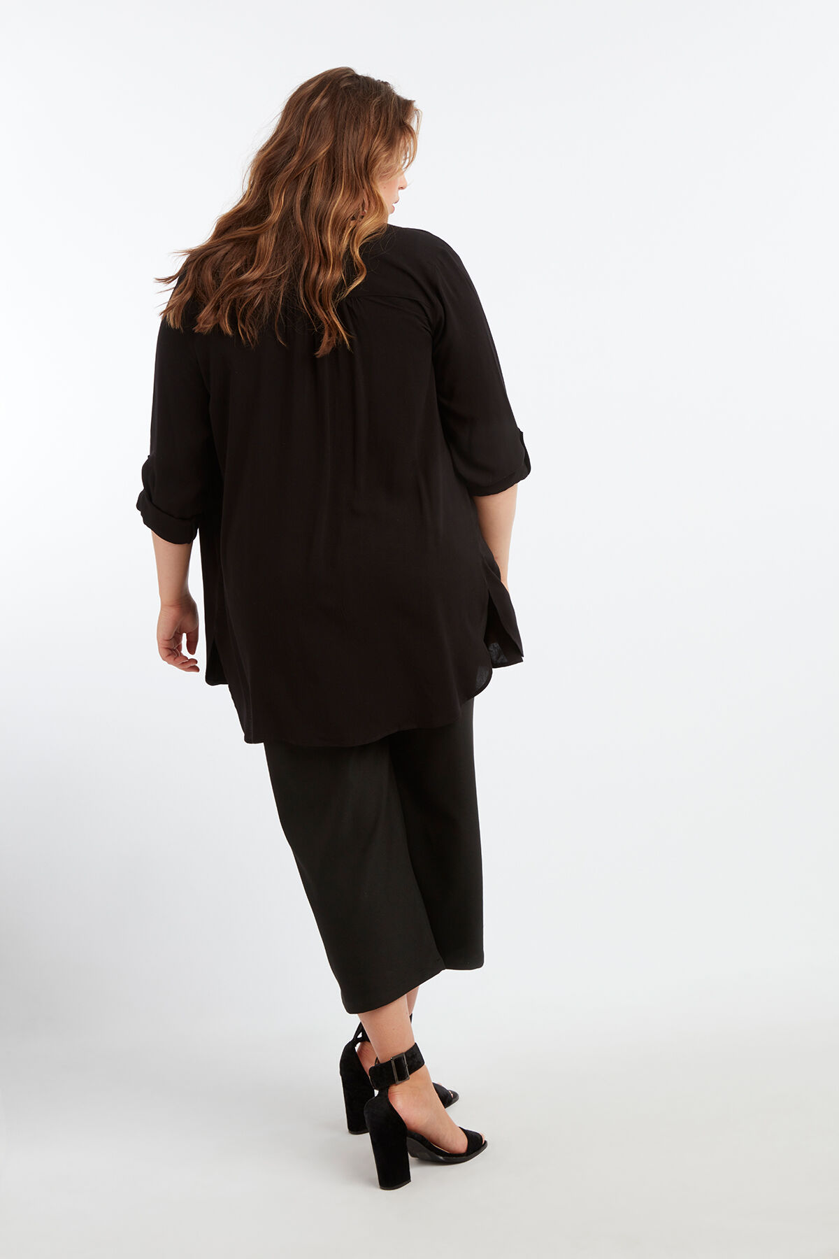 Chemisier long &agrave; fermeture &Eacute;clair image number 5