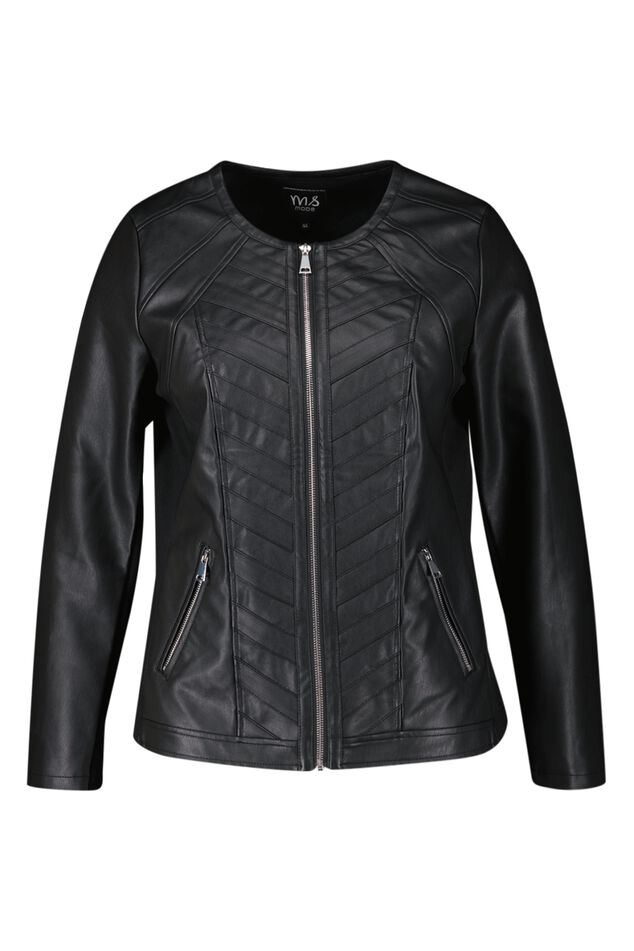 Veste motard en similicuir image number 1