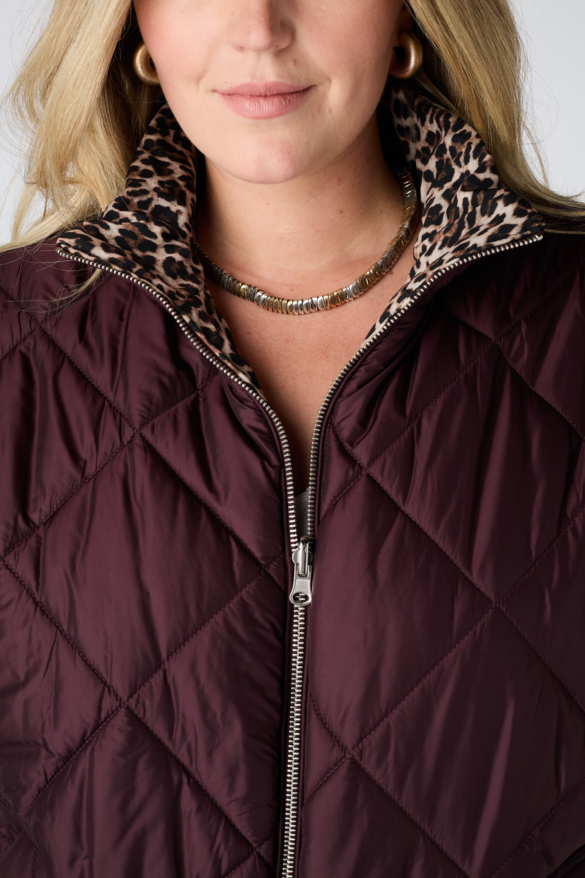 Bodywarmer matelass&eacute;e r&eacute;versible image number 6