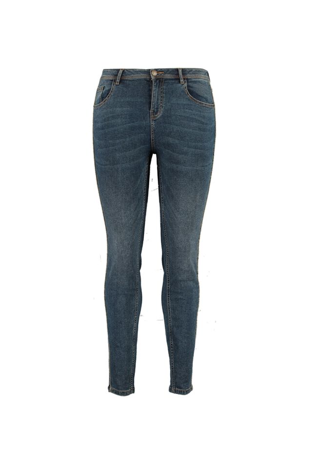 Jean à rayures scintillantes image number 1