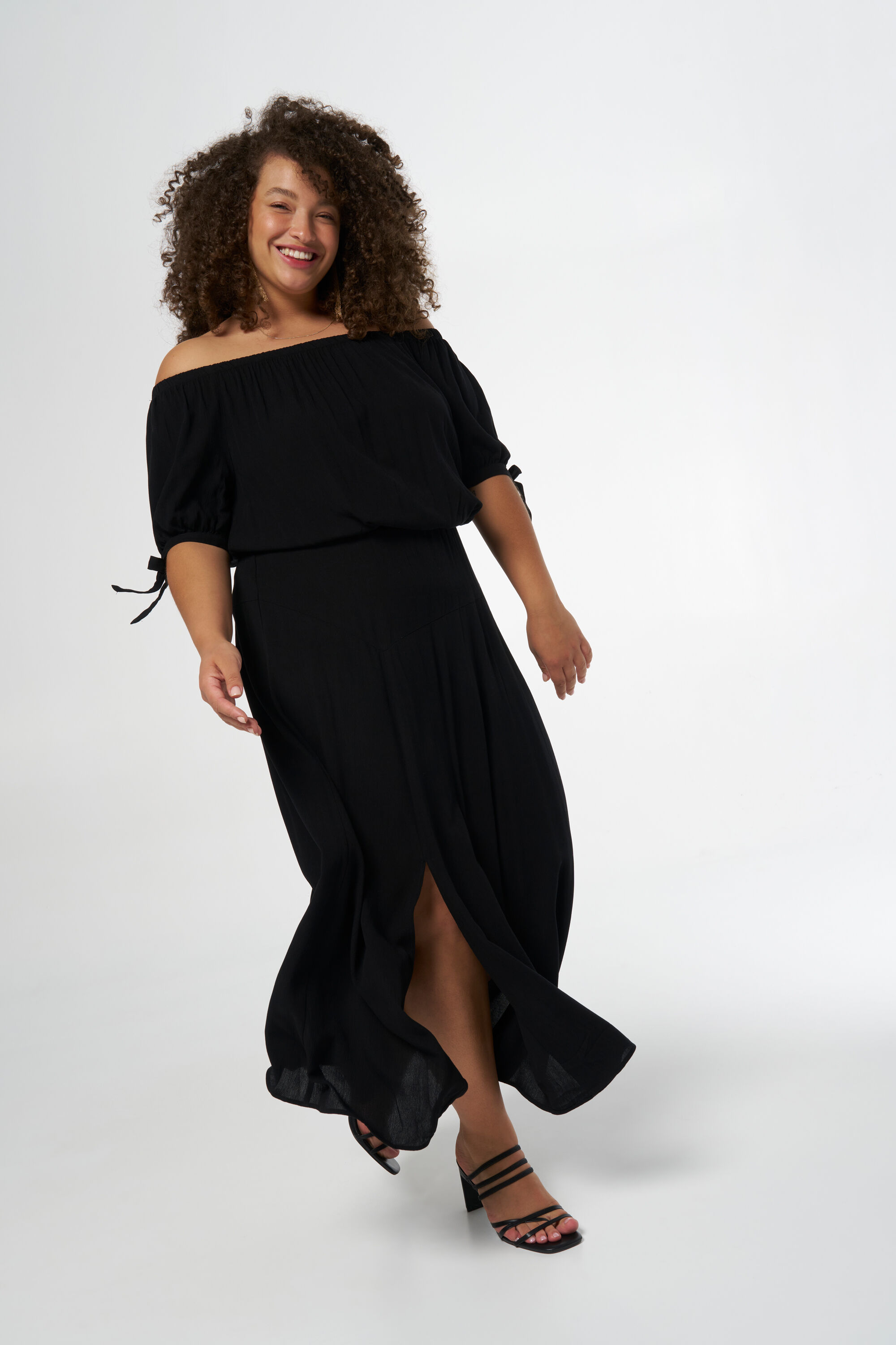 Femmes Jupe midi avec fente MS Mode