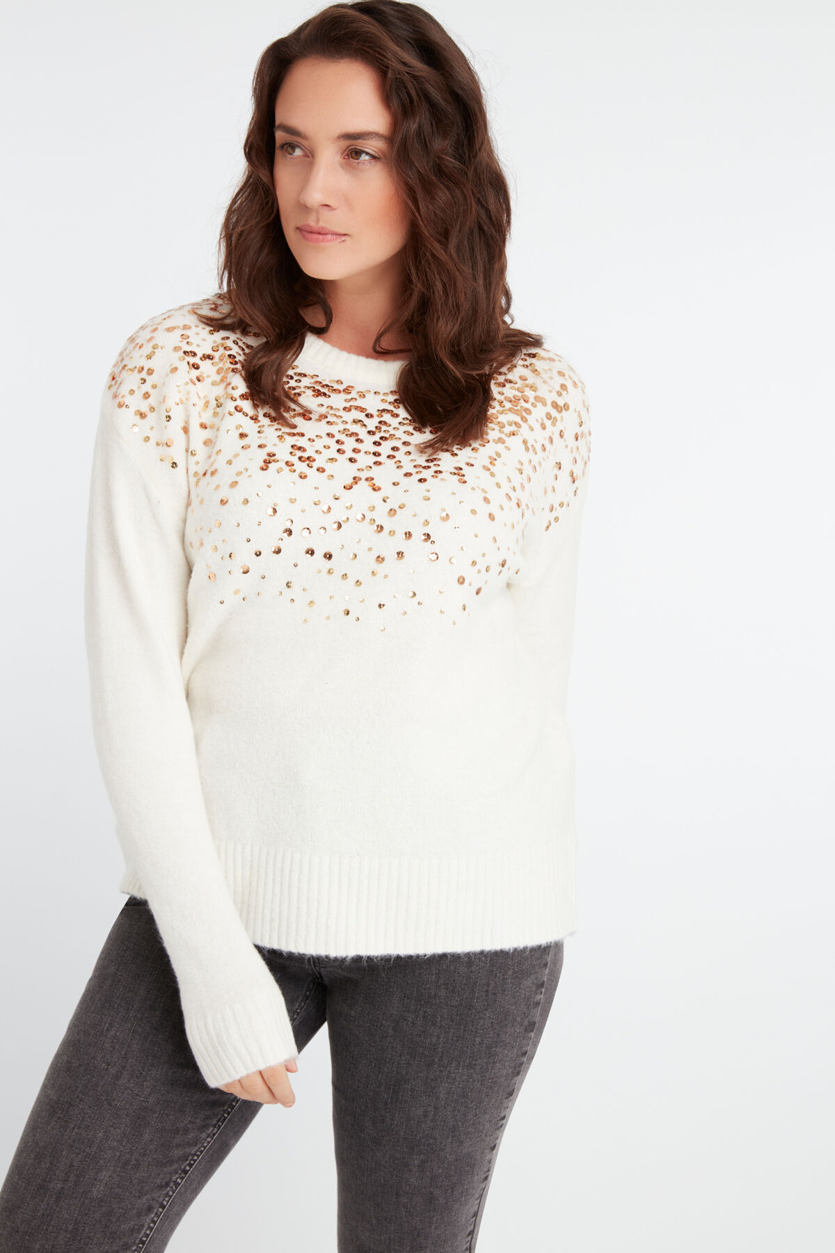 Pull-over &agrave; paillettes image number 5