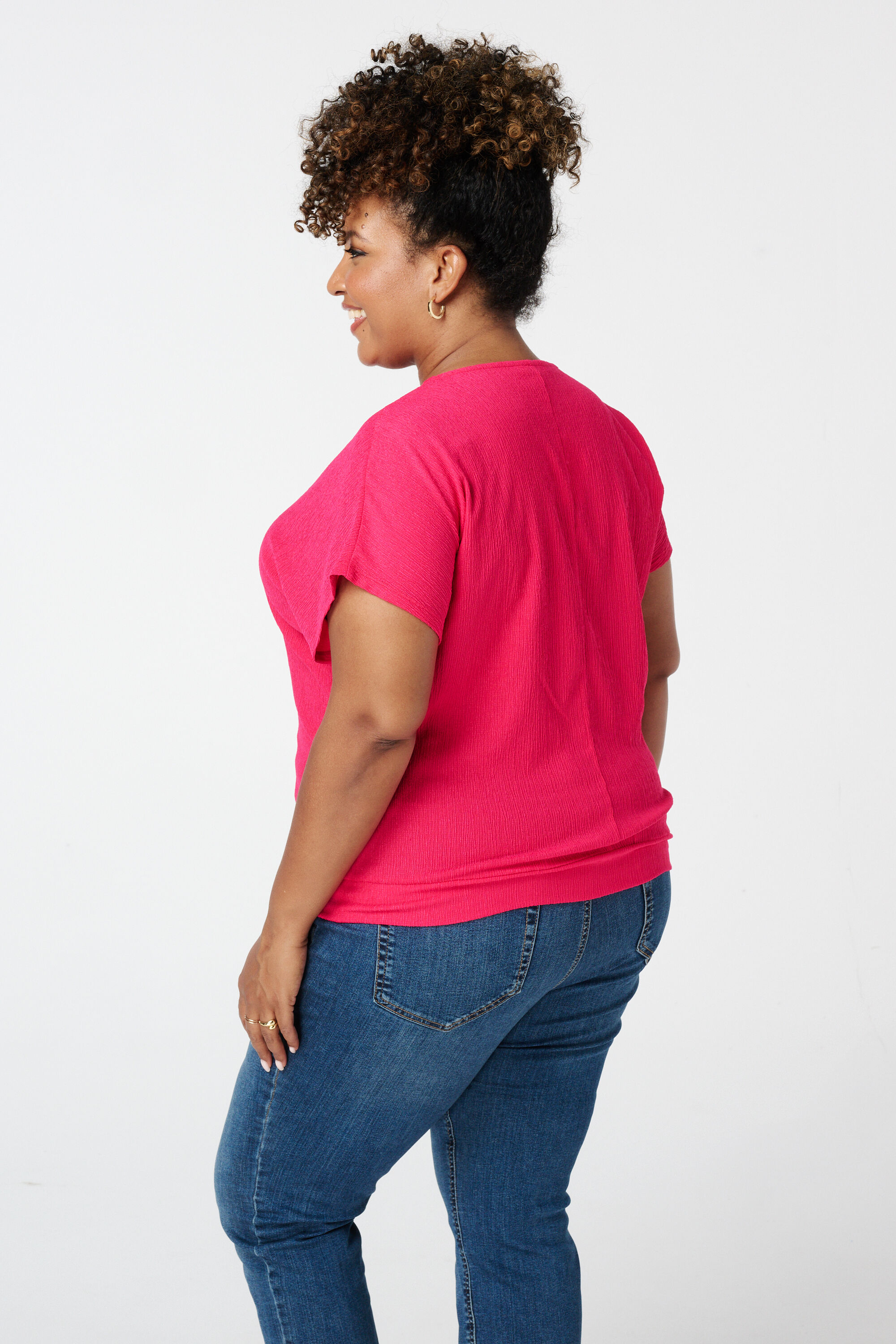 Haut textur&eacute; avec mancherons image number 3