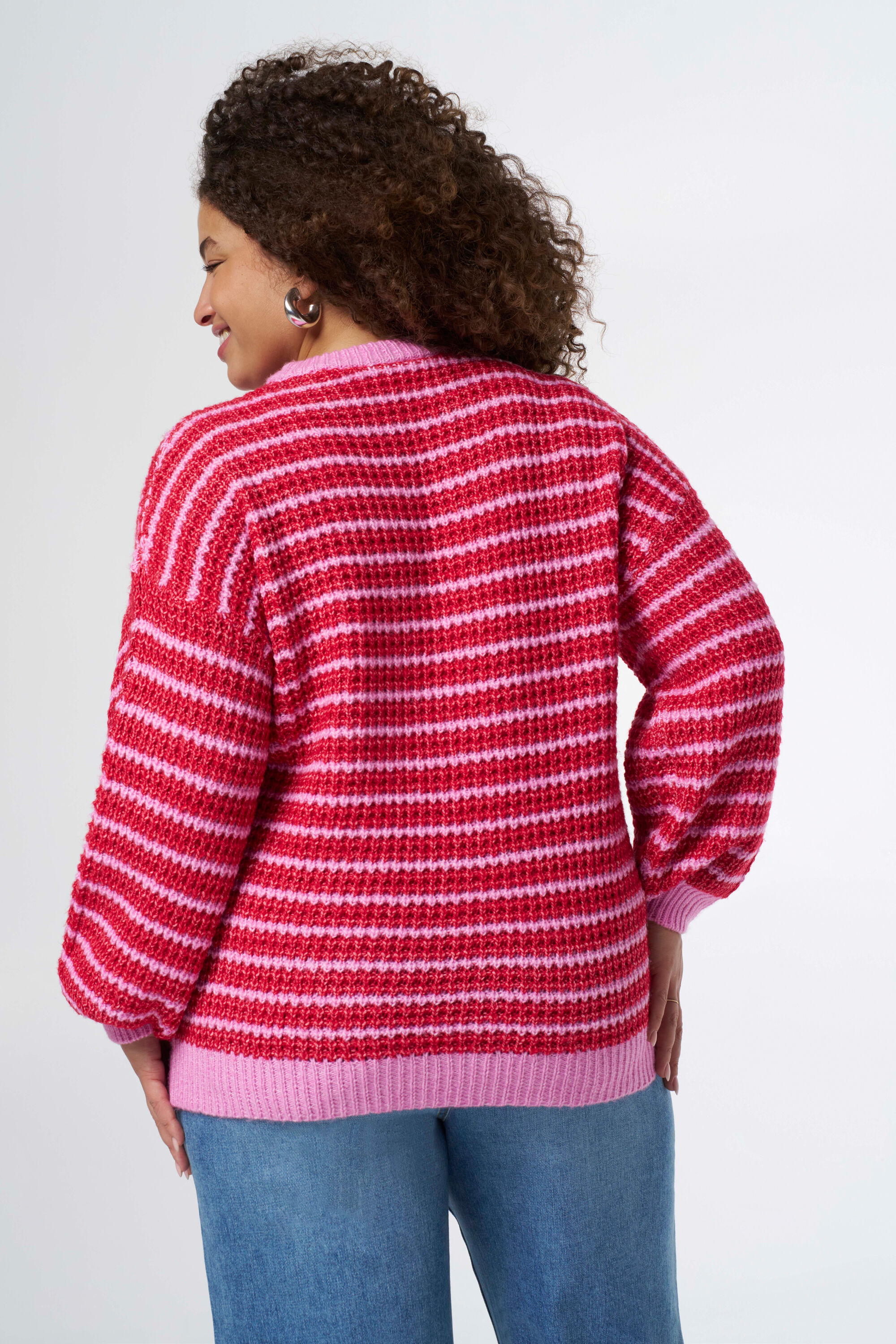 Pull en maille bicolore image number 3