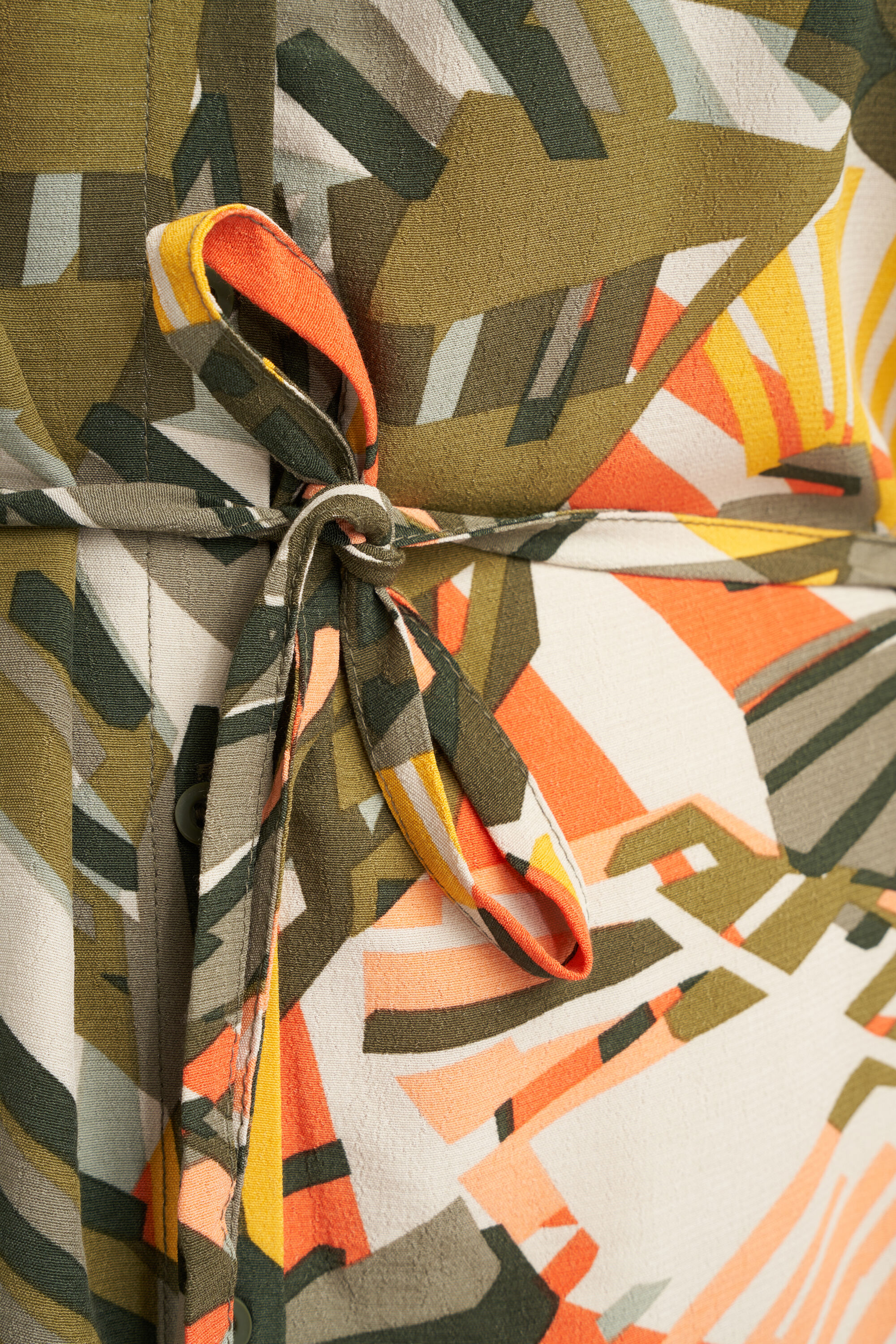 Robe longue avec ceinture &agrave; nouer image number 5