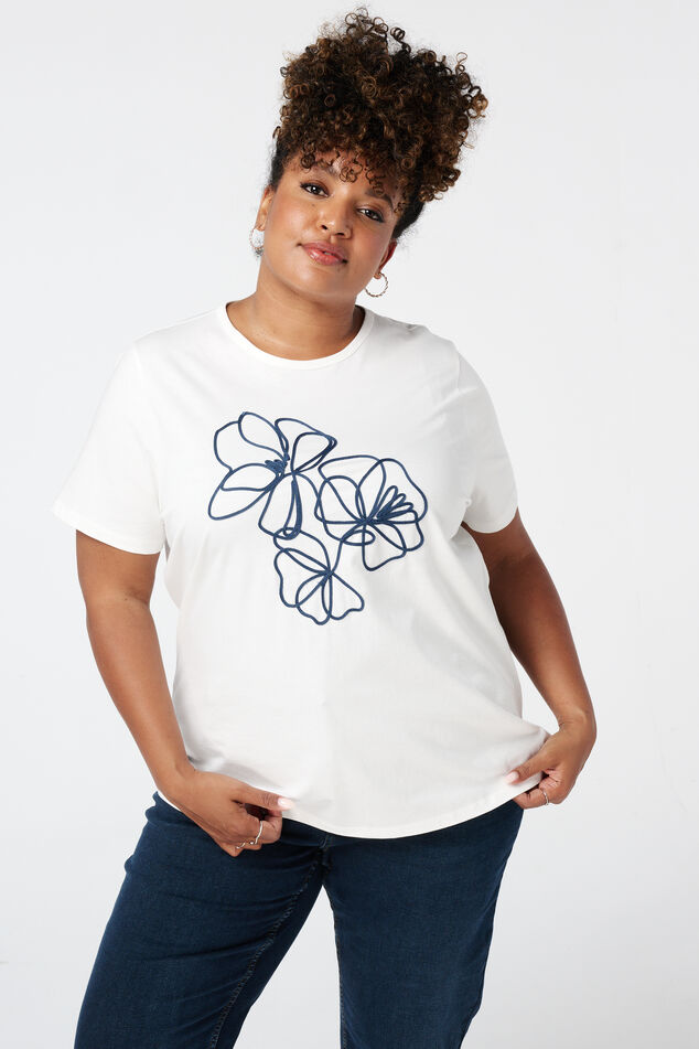 T-shirt avec broderie image number 0