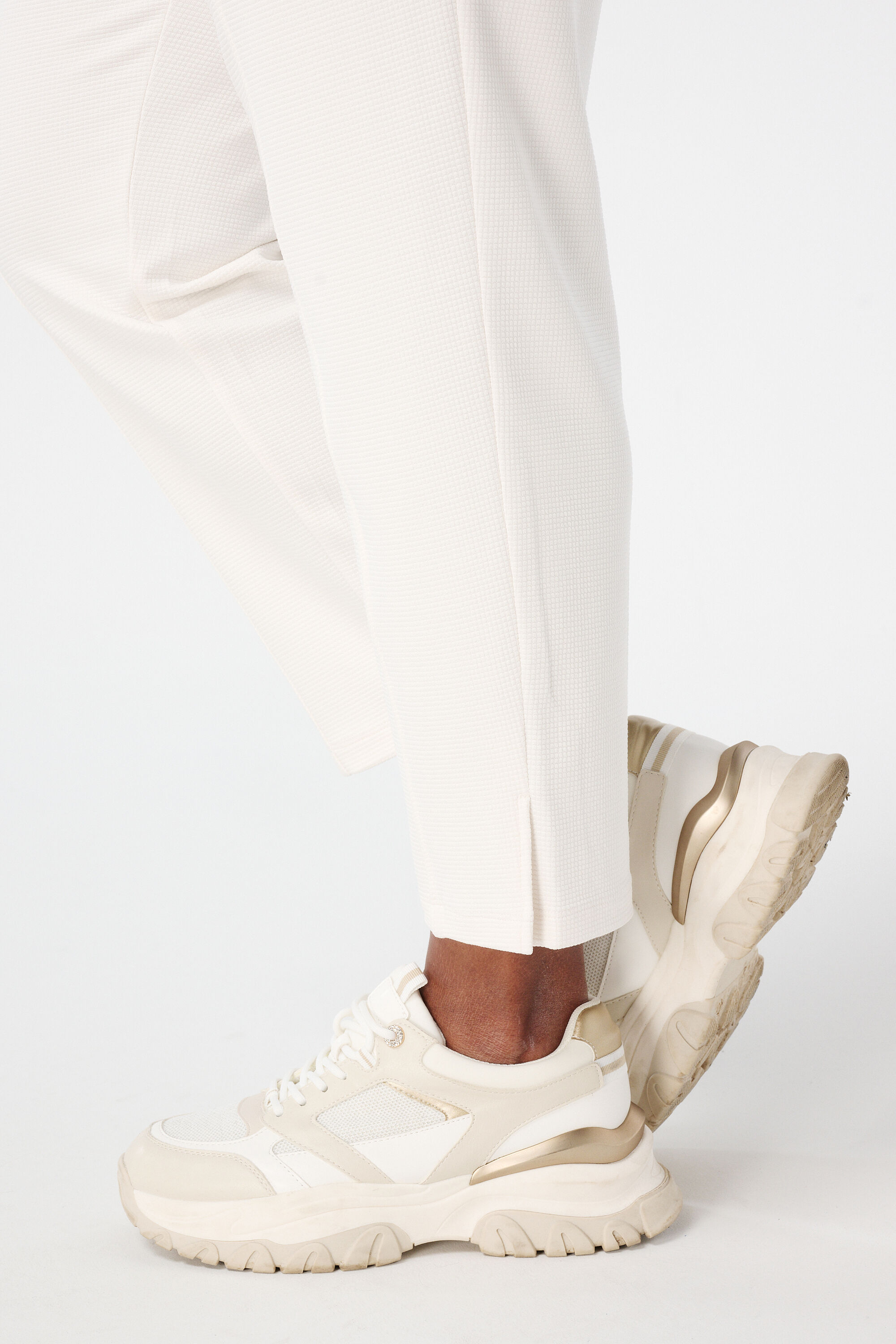 Pantalon avec taille &eacute;lastique image number 4