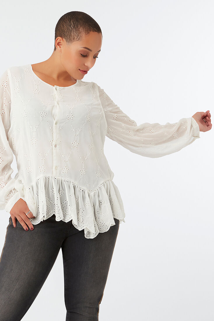 Chemisier &agrave; broderies  image number 7