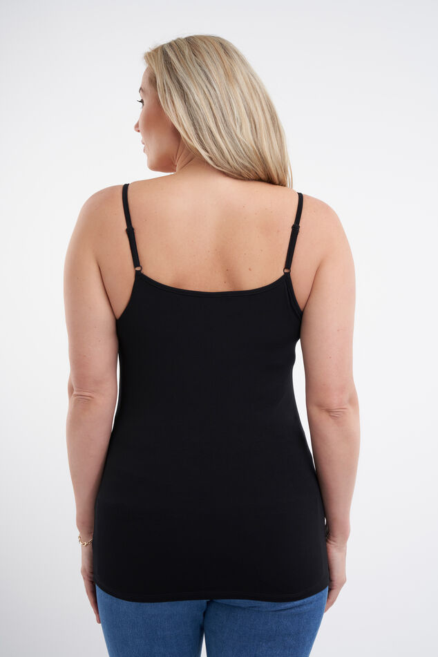 2 Débardeur en coton avec bretelles spaghetti image number 3