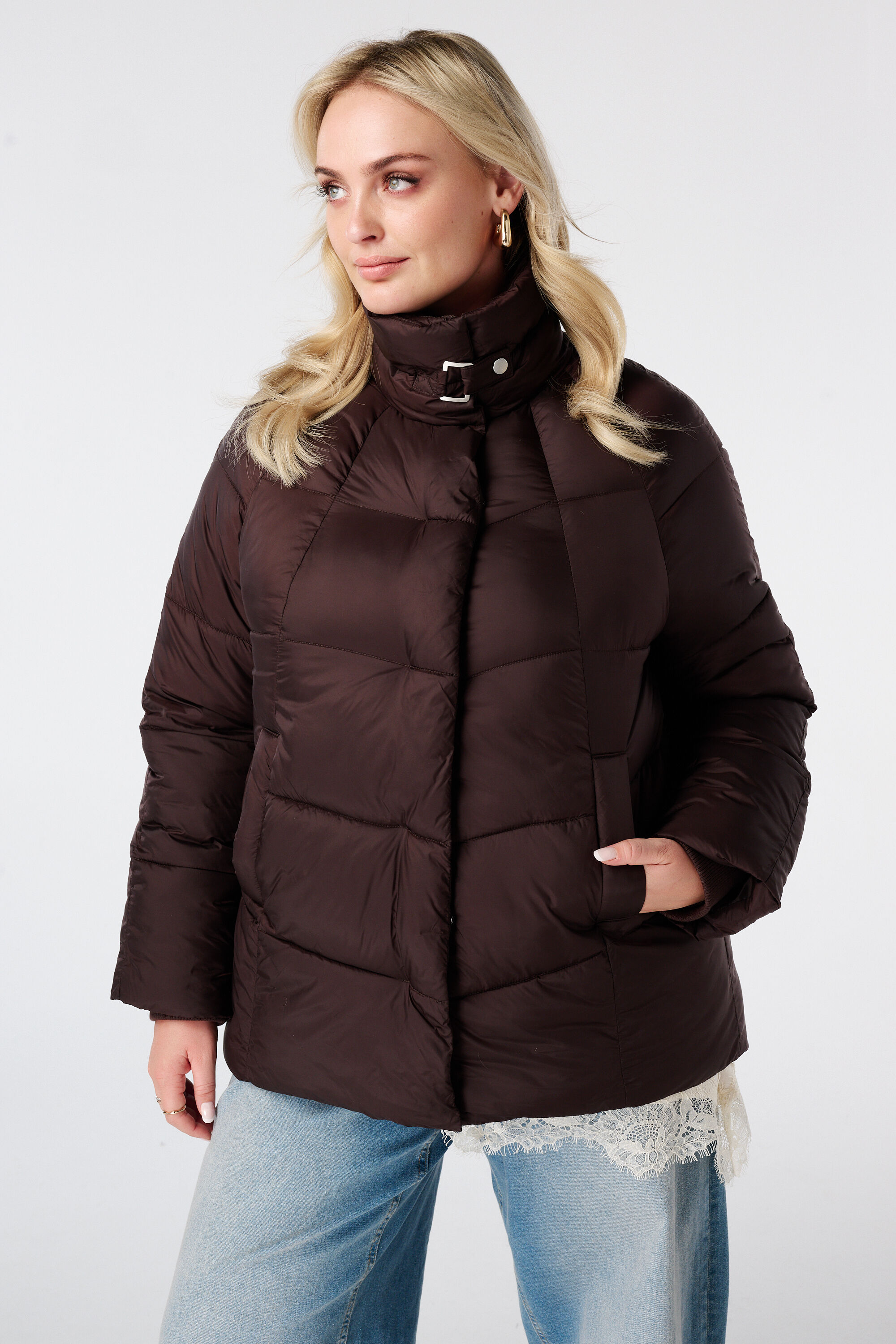 Veste matelass&eacute;e &agrave; col montant