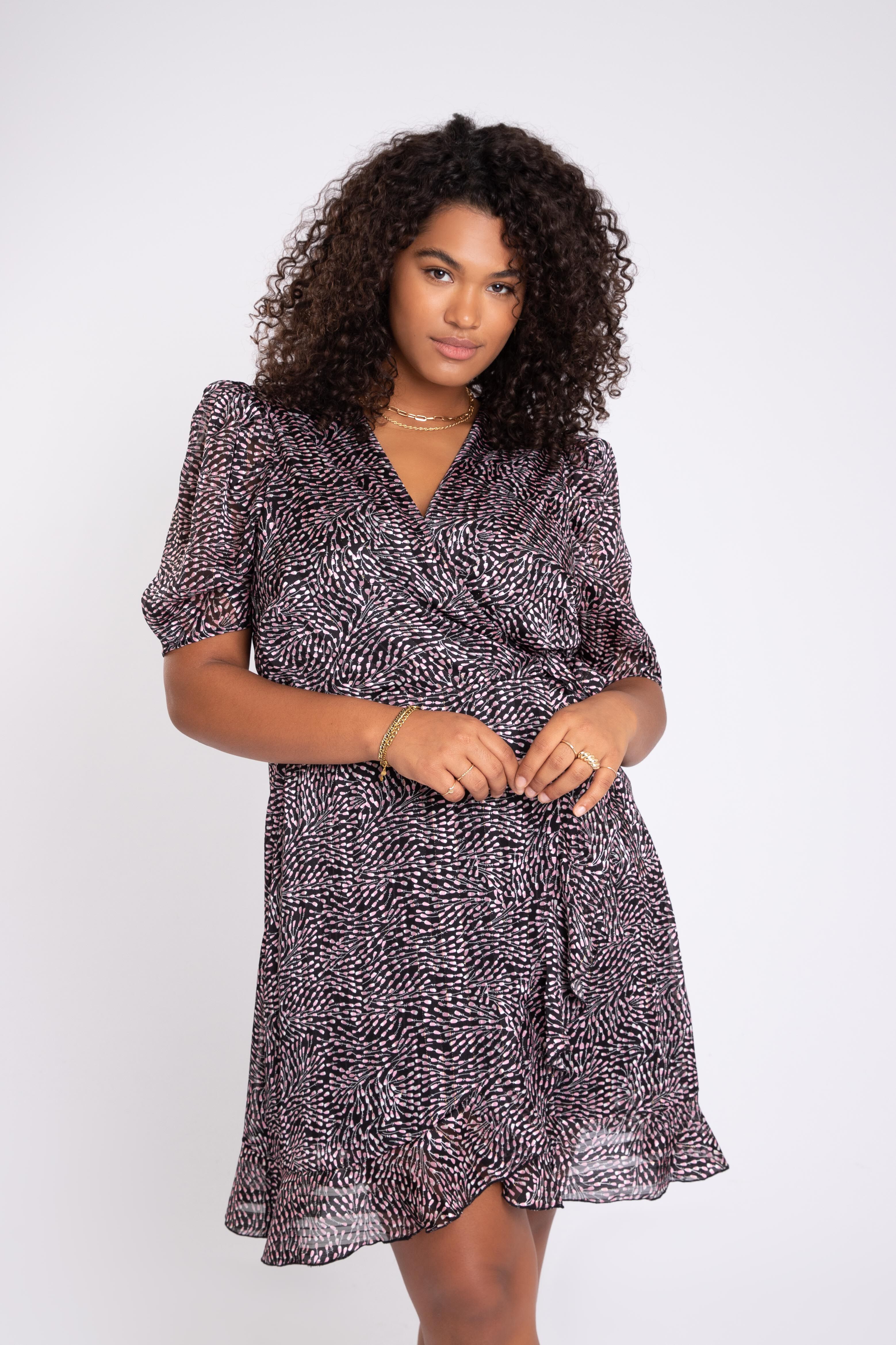 Robe portefeuille &agrave; imprim&eacute; image number 7