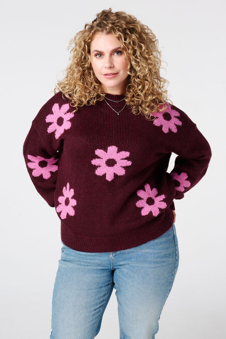 Pull à imprimé floral Pull à imprimé floral