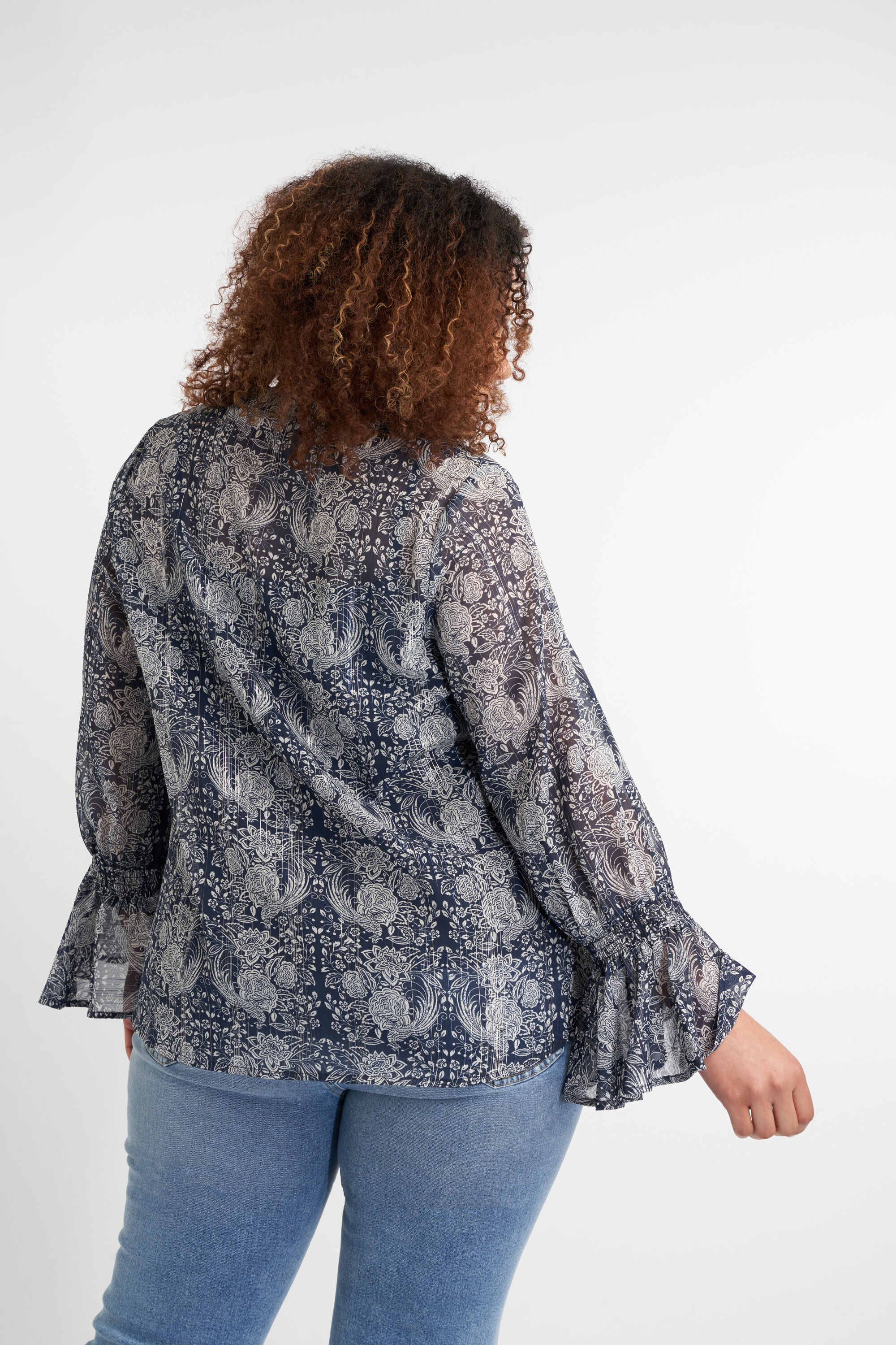 Chemisier avec des manches &agrave; volants image number 3