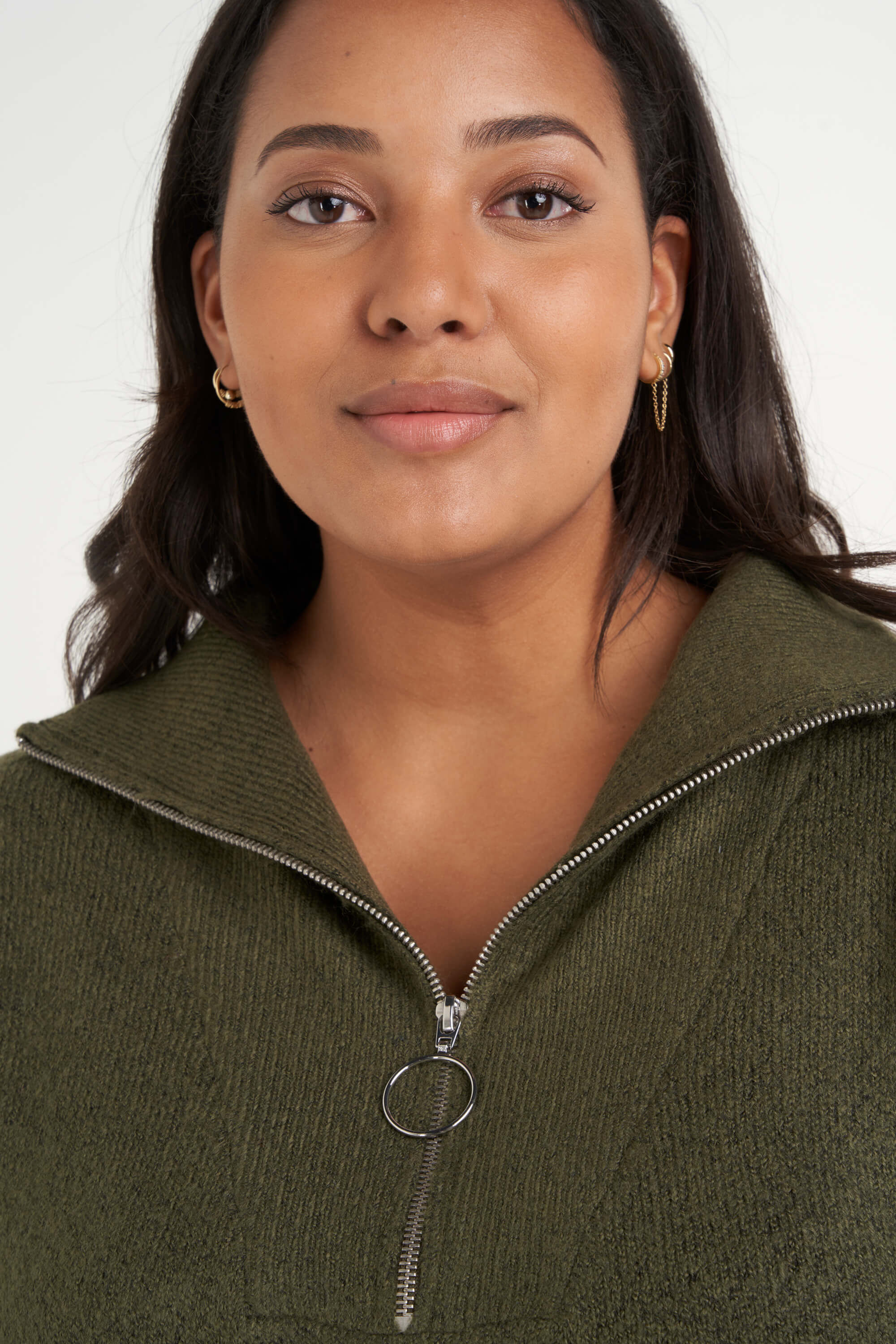 Pull long &agrave; fermeture &eacute;clair  image number 4