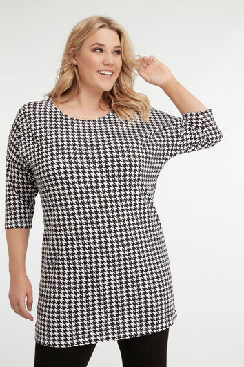 T-shirt long &agrave; imprim&eacute;  