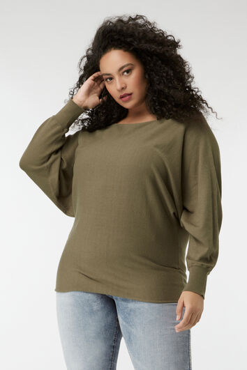 Pull-over &agrave; manches chauve-souris