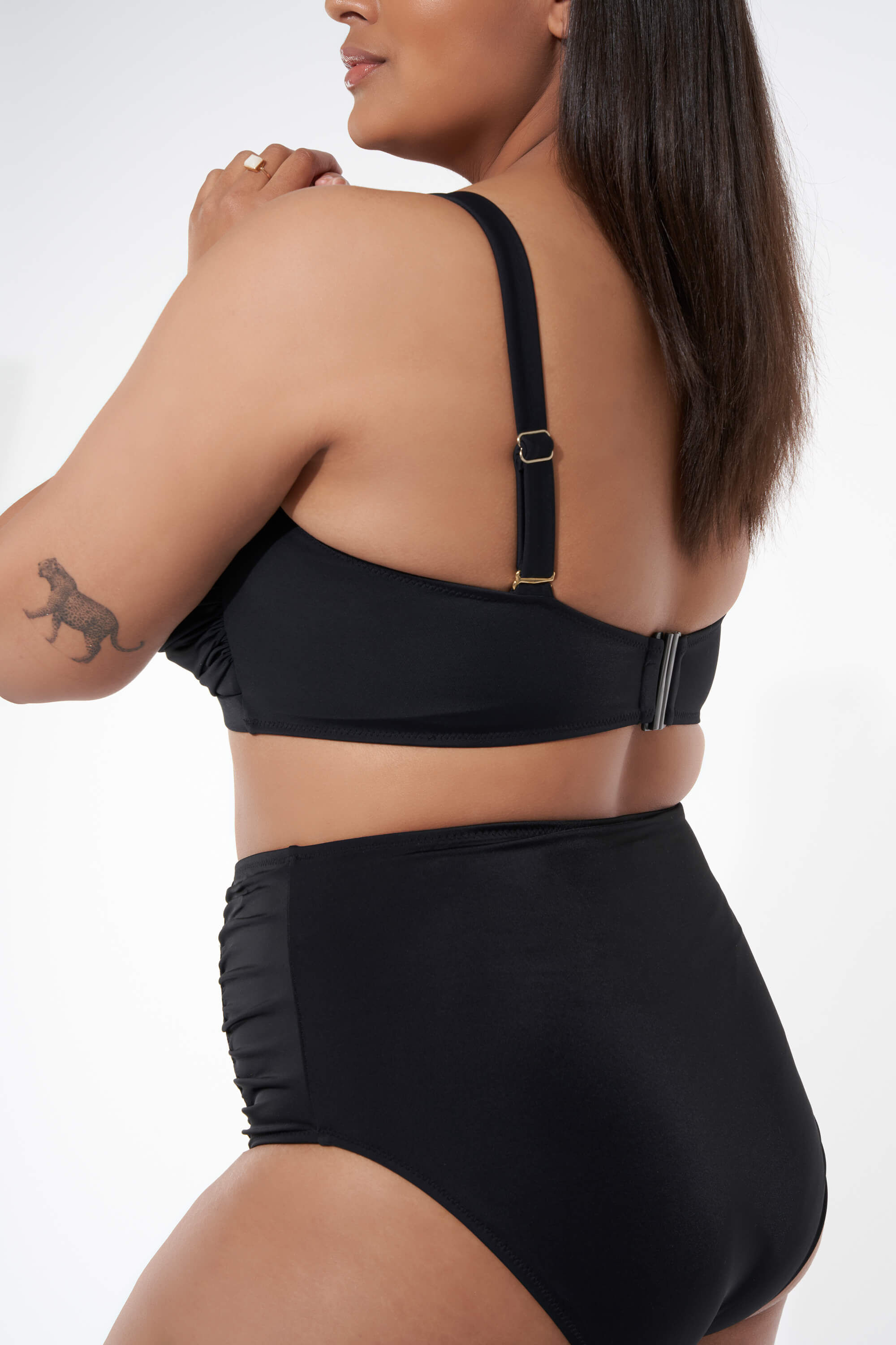 Bas de bikini taille haute  image number 3