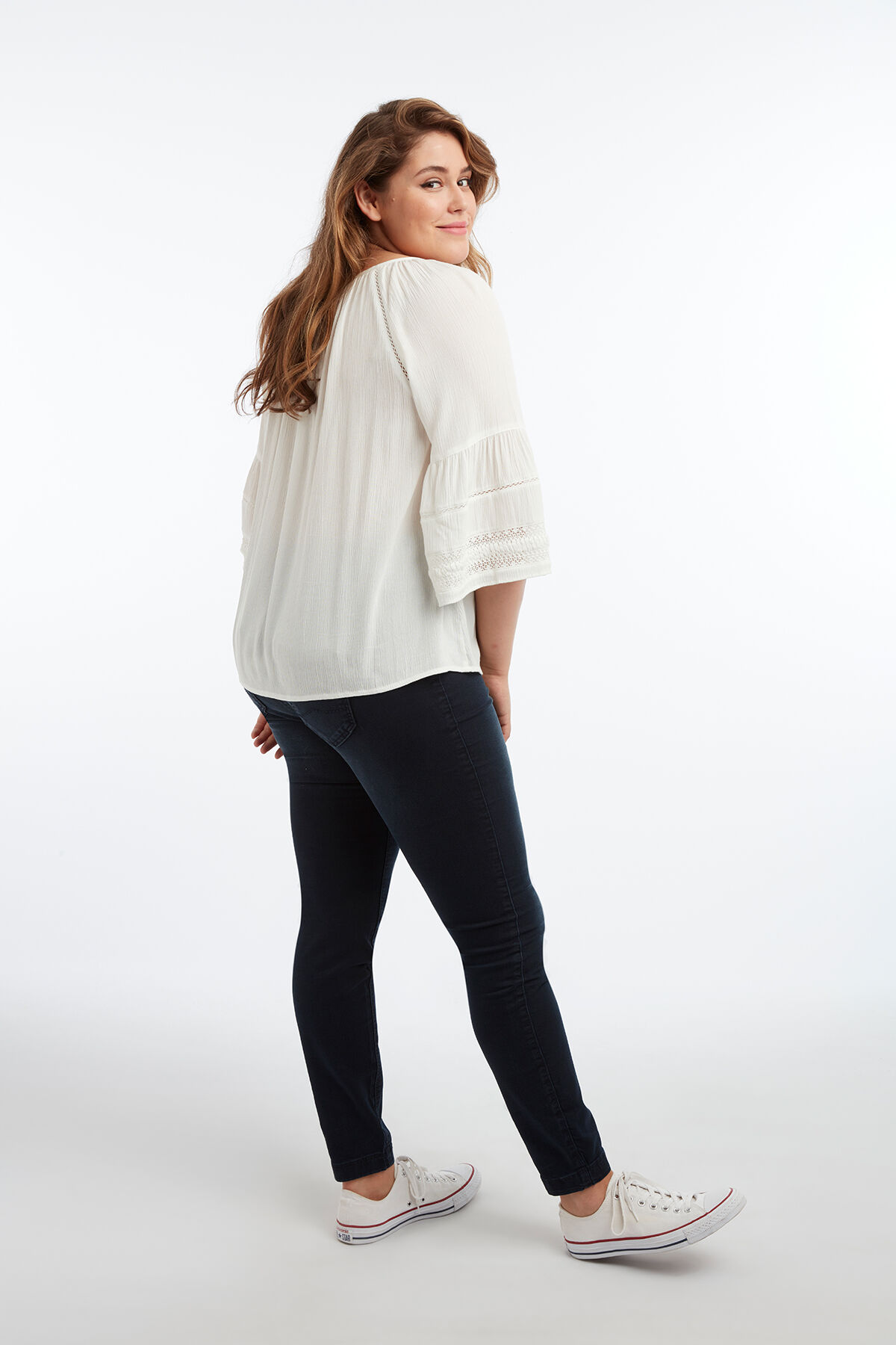 Chemisier &agrave; manches cloche image number 4