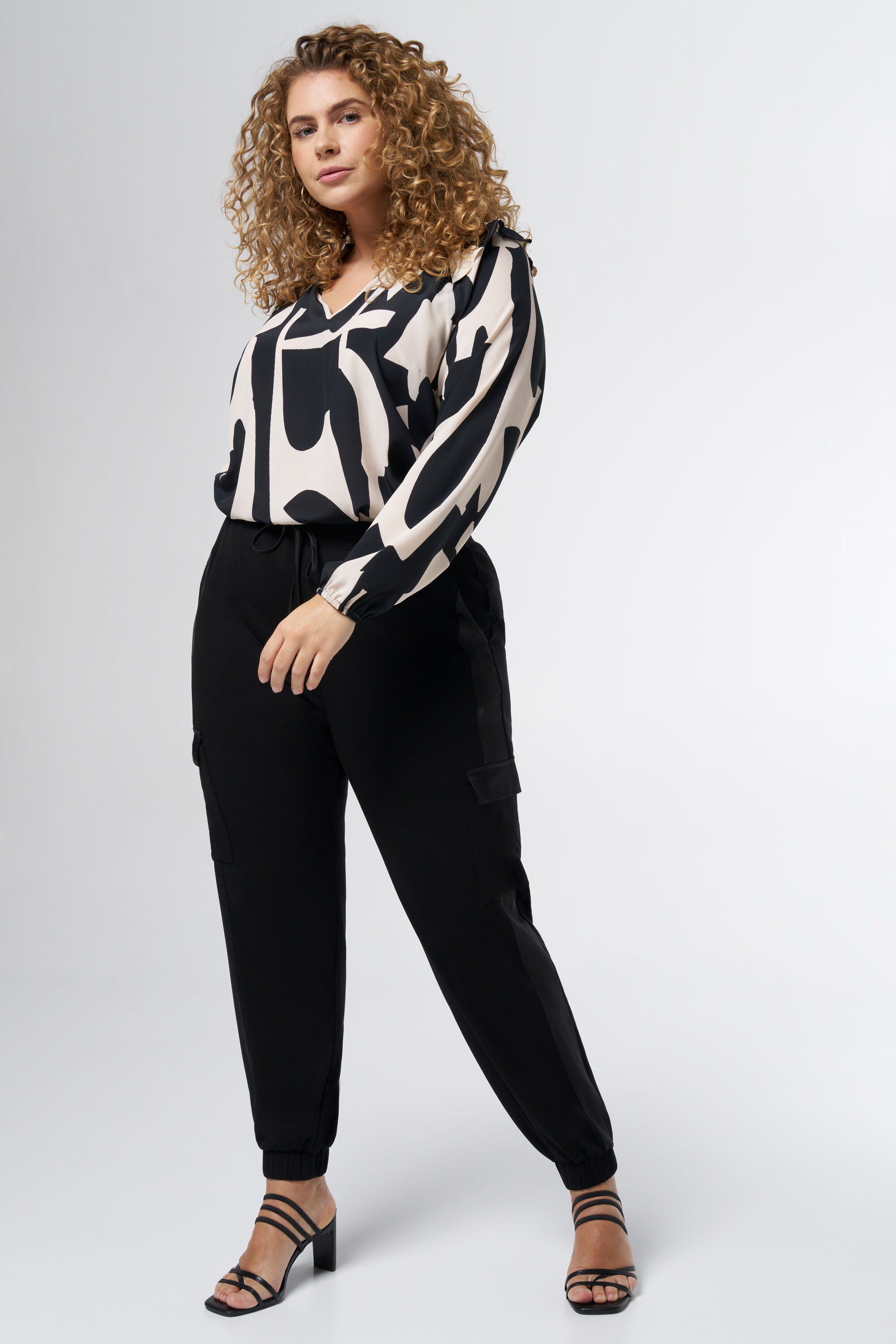 Pantalon cargo satiné 2025 femme