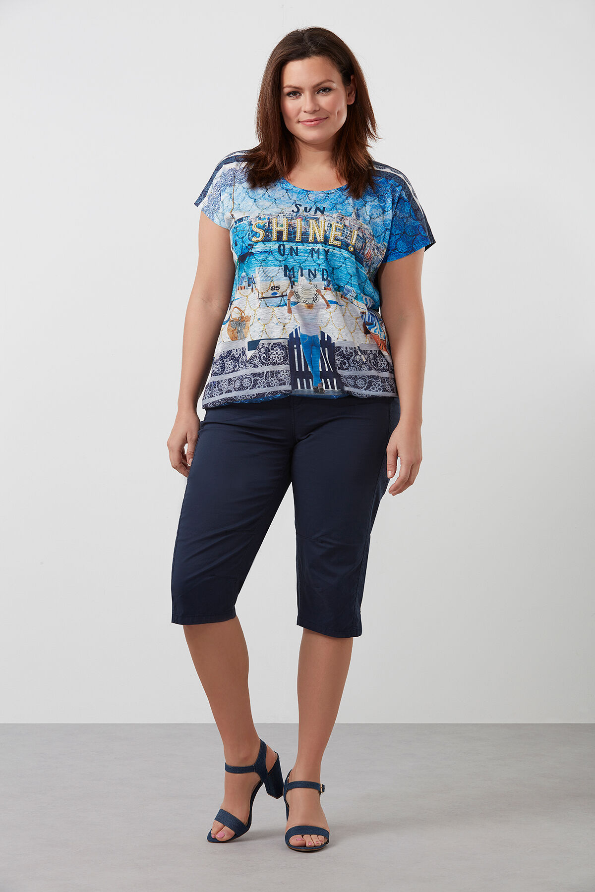 Pantalon corsaire en coton image number 4