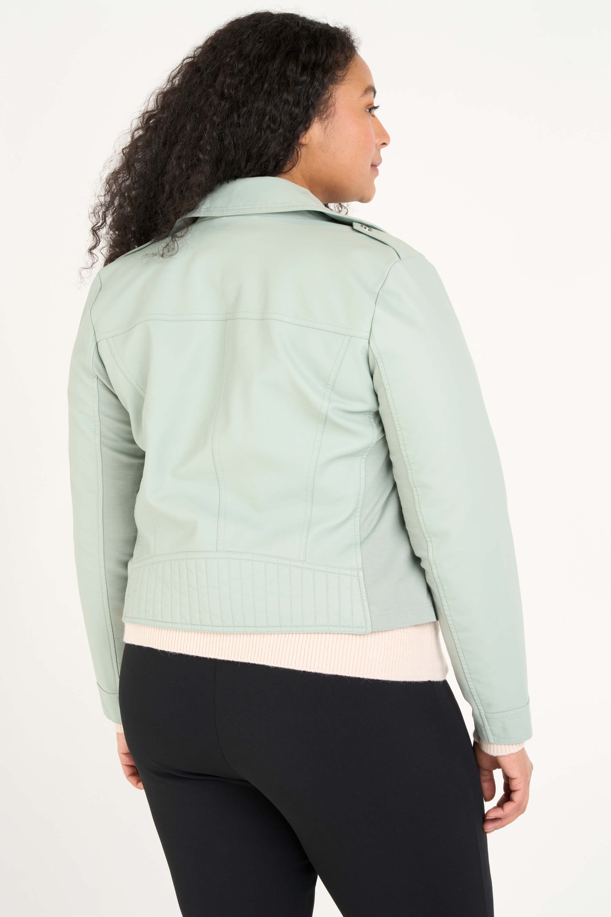 Veste style motard en similicuir image number 3