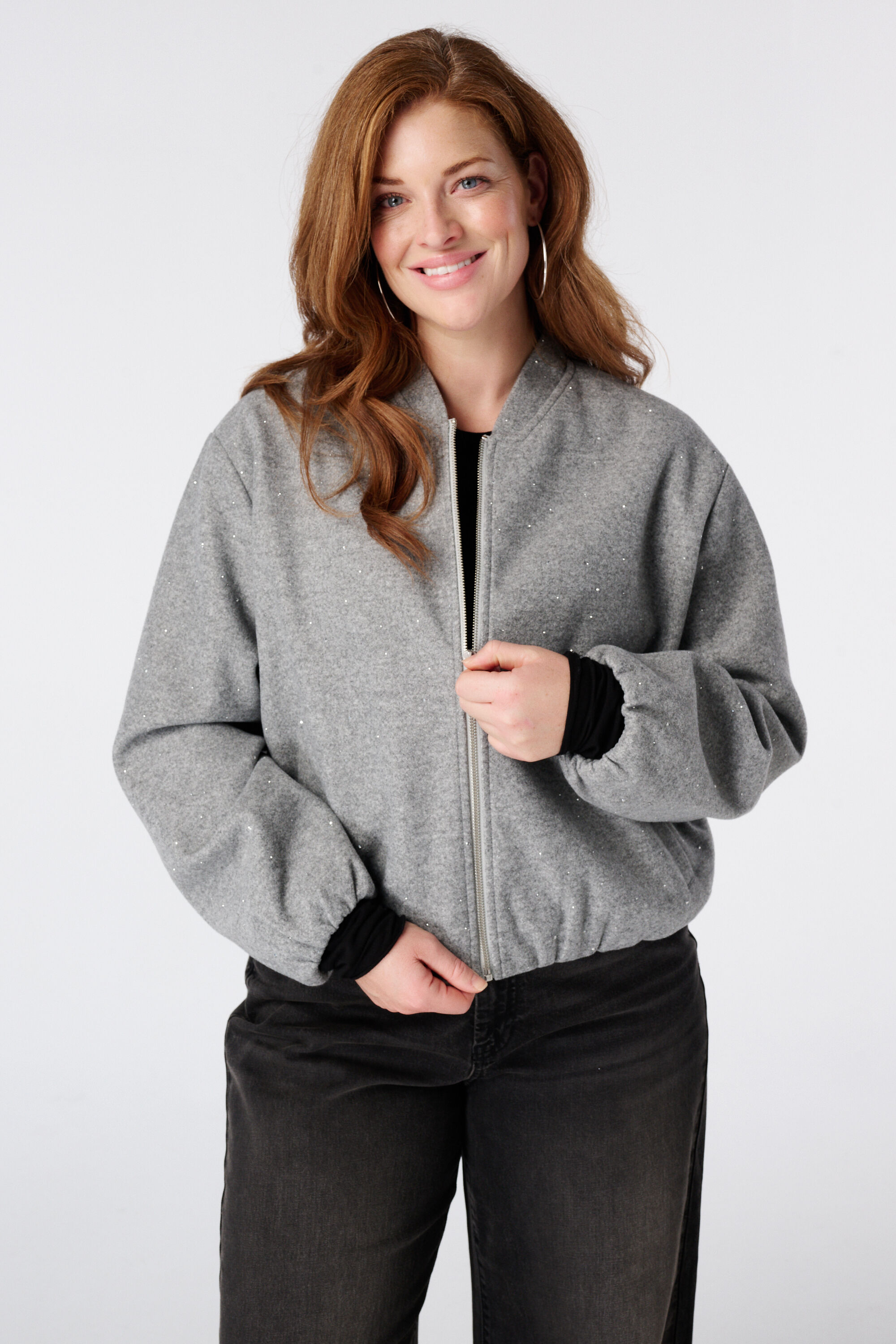 Blouson bomber &agrave; strass