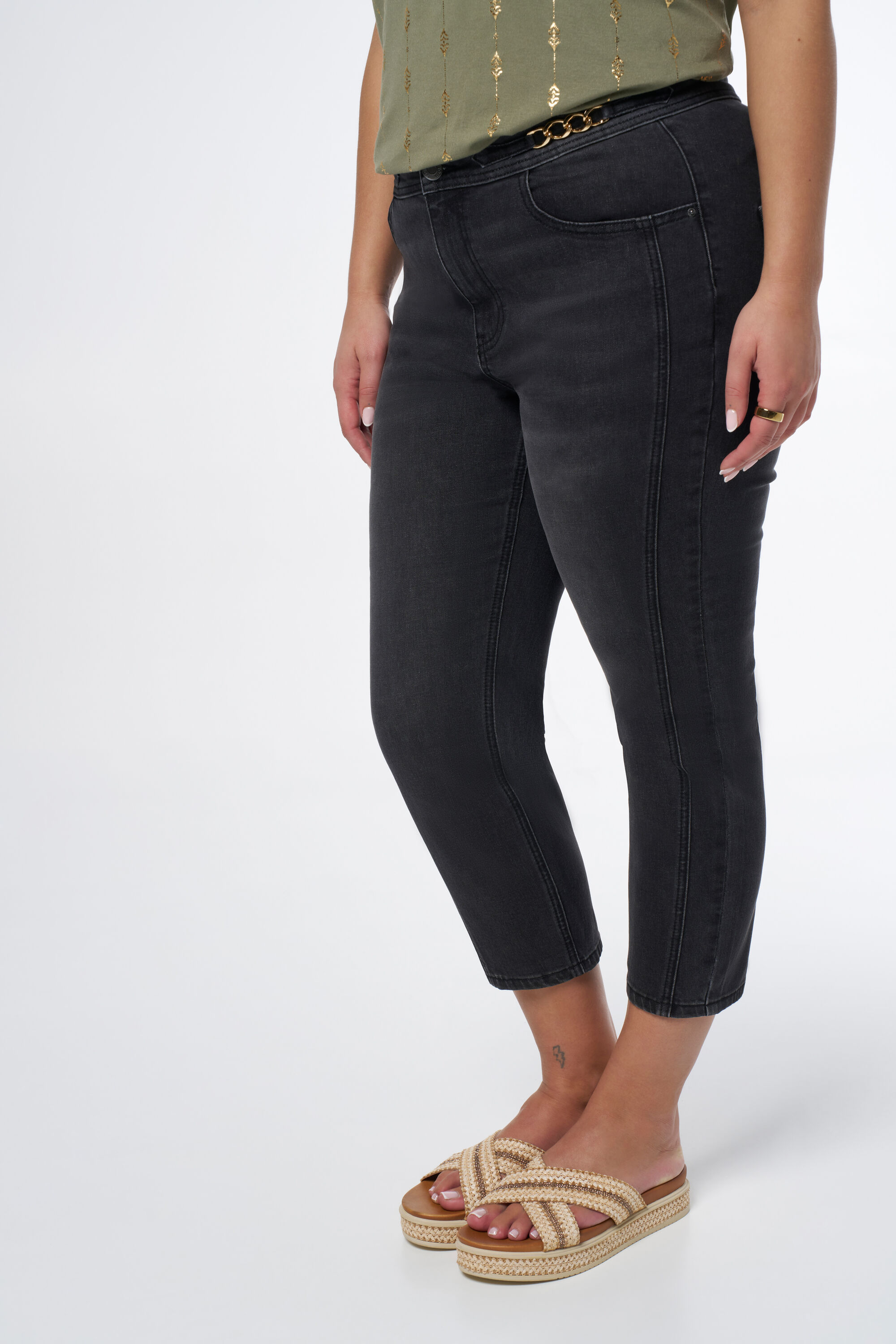 Jean avec cha&icirc;ne fantaisie image number 5