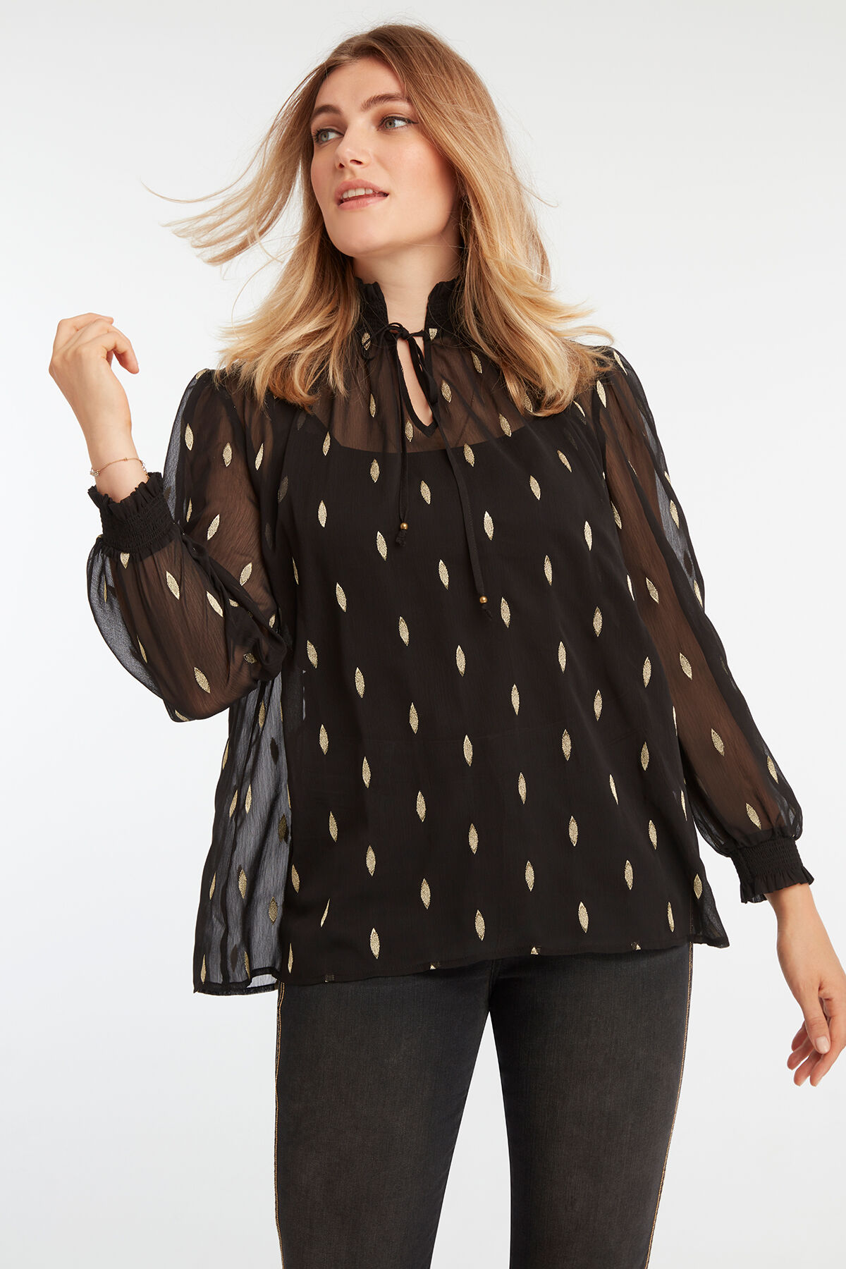 Chemisier brod&eacute; image number 4